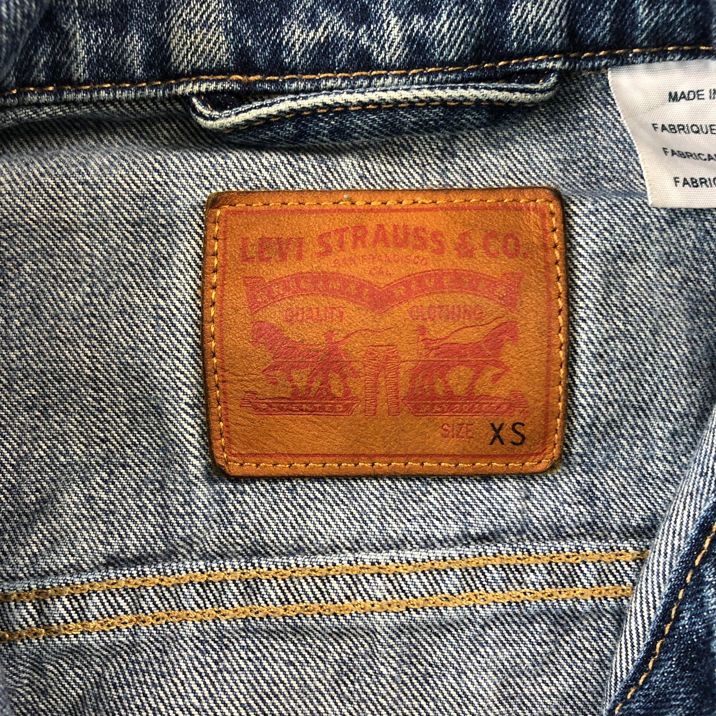 Levis Denim Button Jacket XS (Womens)
