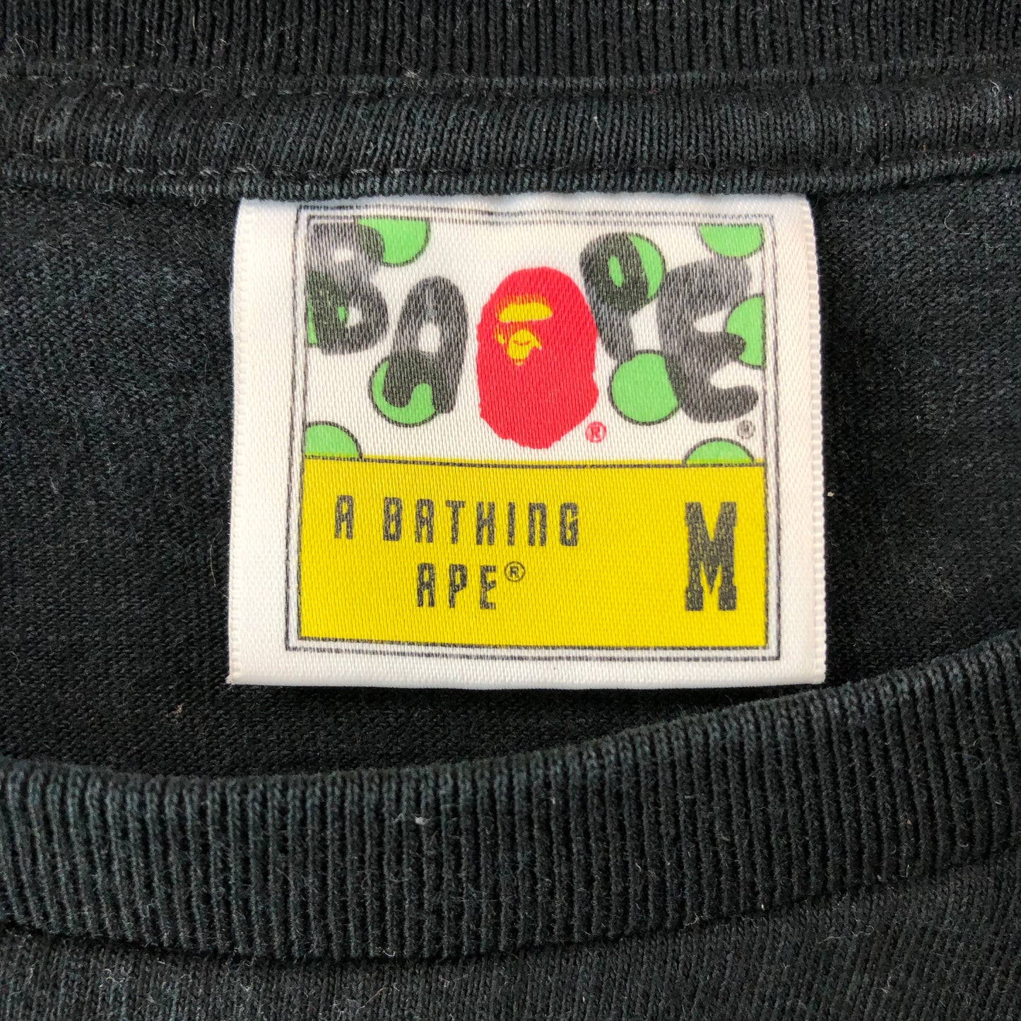 Vintage A Bathing Ape Blue Camo Head T Shirt M