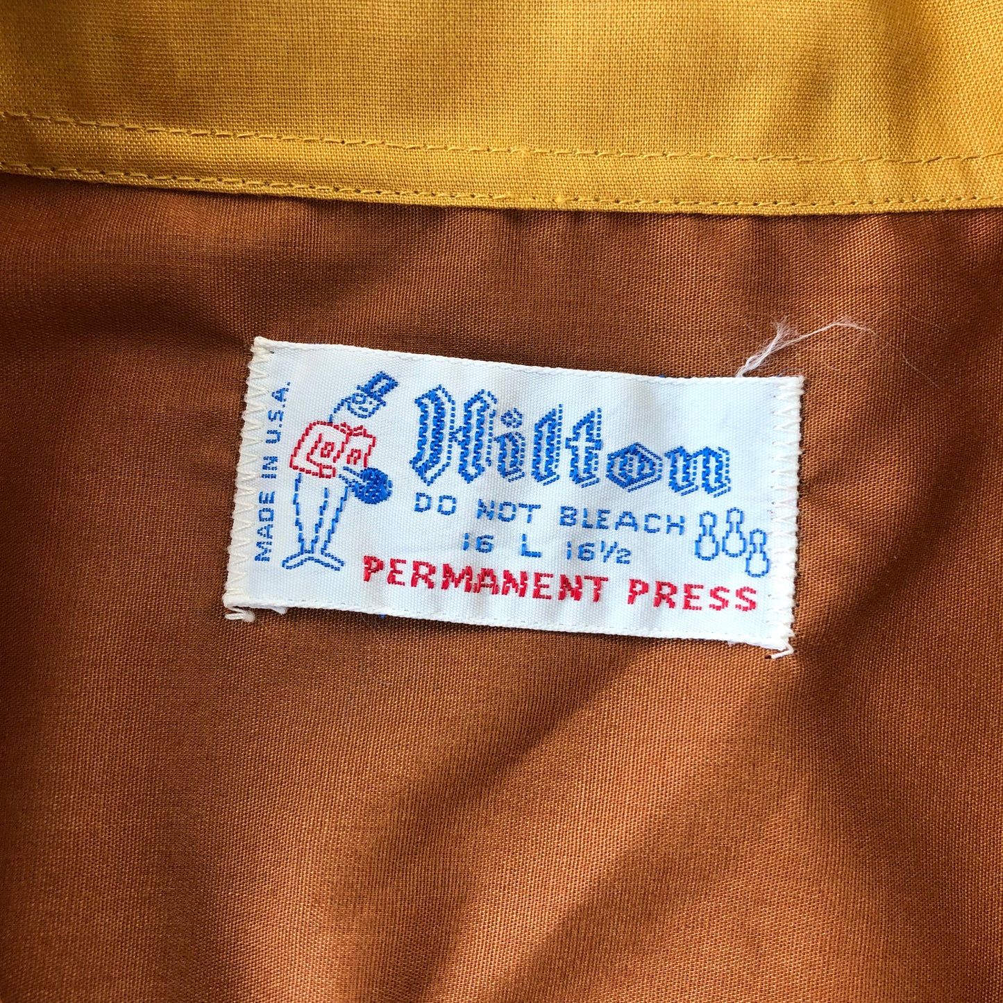 Vintage USA 70s Hilton Valley View Kamloops Camp Bowling Button Shirt L