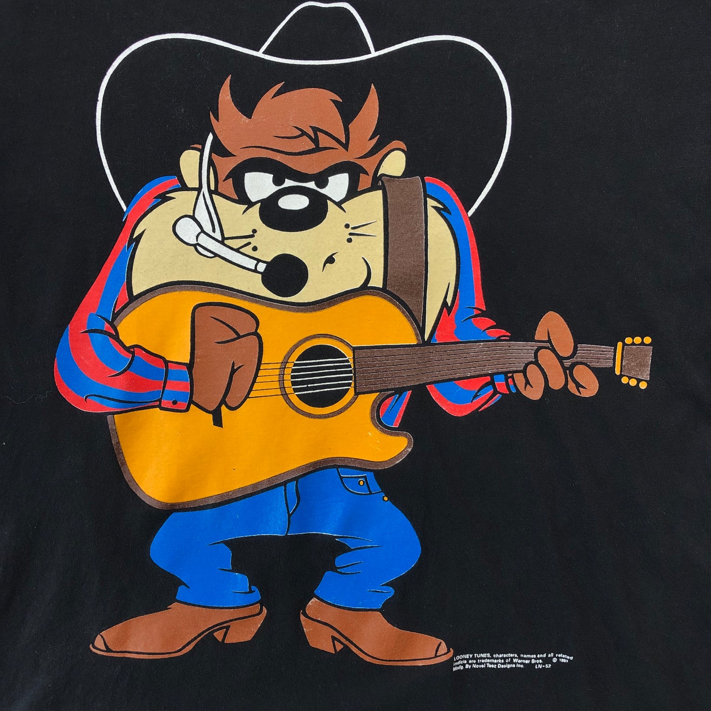 Vintage 90s Tasmanian Devil Taz Garth Brooks Novel Teez T Shirt L