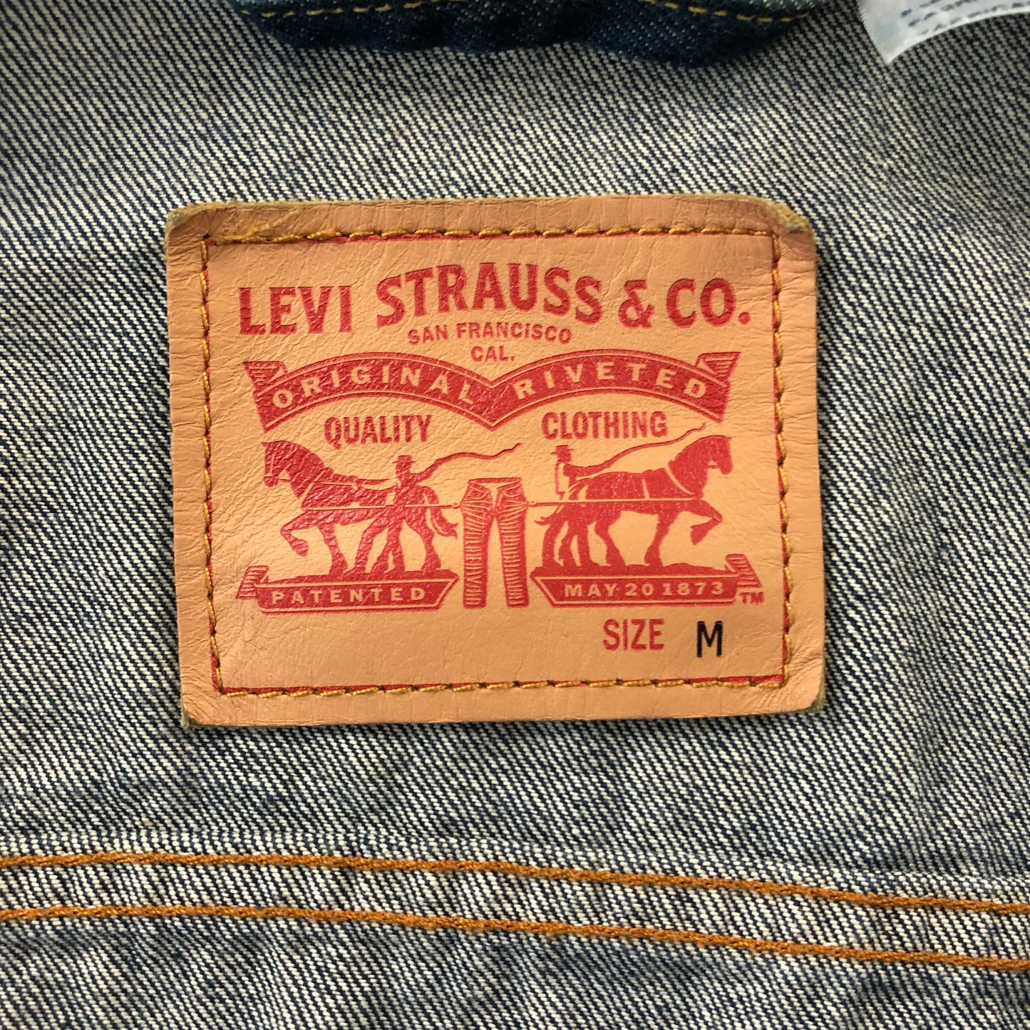 Vintage Levis Denim Button Jacket M
