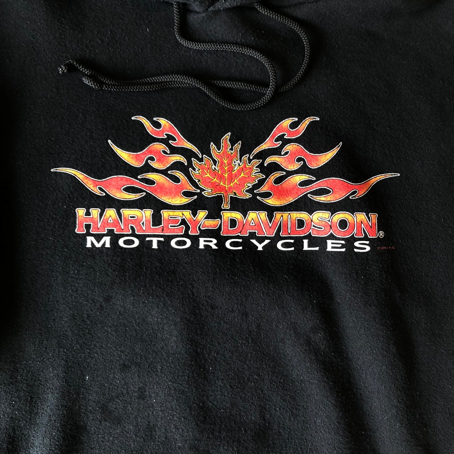 Harley Davidson Motorcycles Kane´s Kelowna B.C Flames Hoodie Sweatshirt XXL