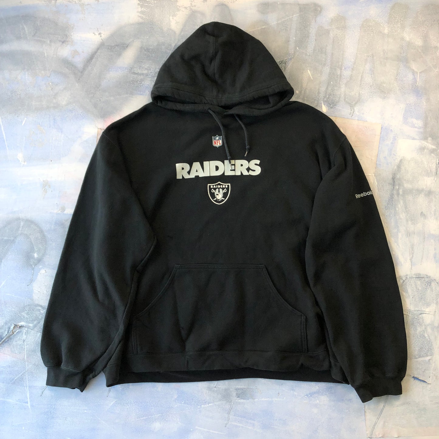 Reebok NFL Oakland Raiders Hoodie Sweatshirt XXL