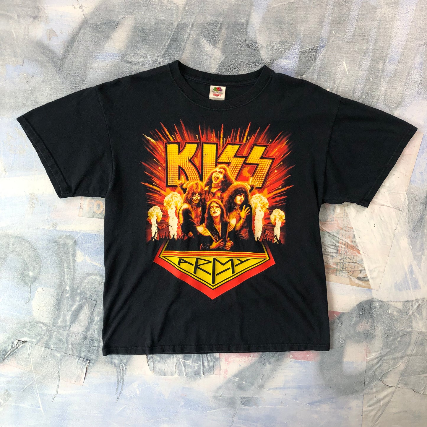 Vintage Kiss Army Rock T Shirt L