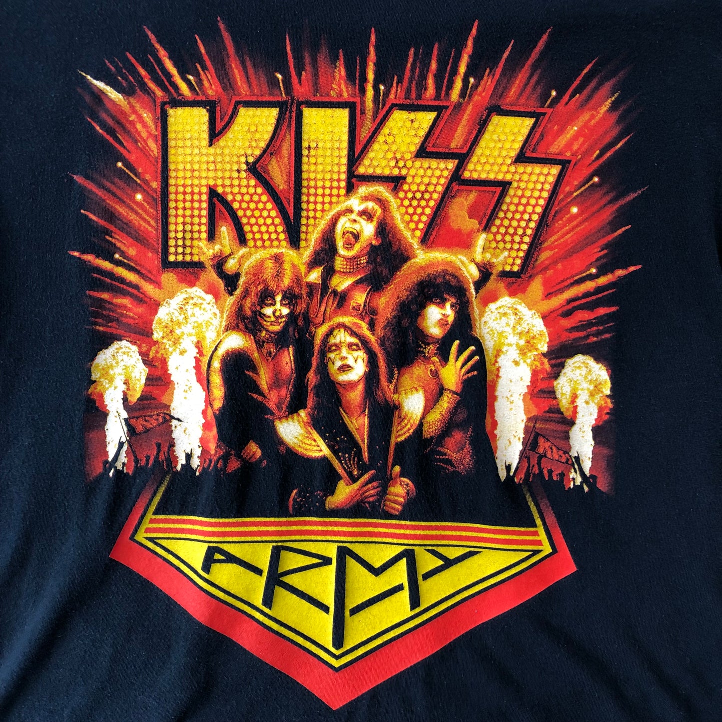 Vintage Kiss Army Rock T Shirt L