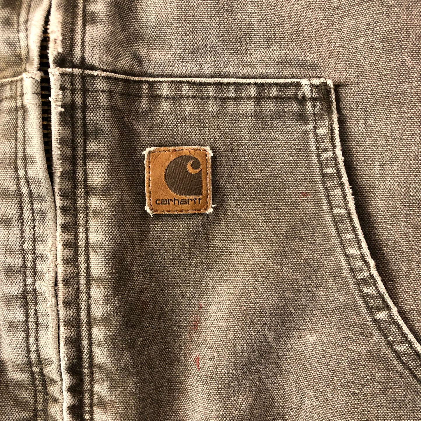 Vintage Carhartt J130 Quilted Hooded Workwear Zip Jacket XXL