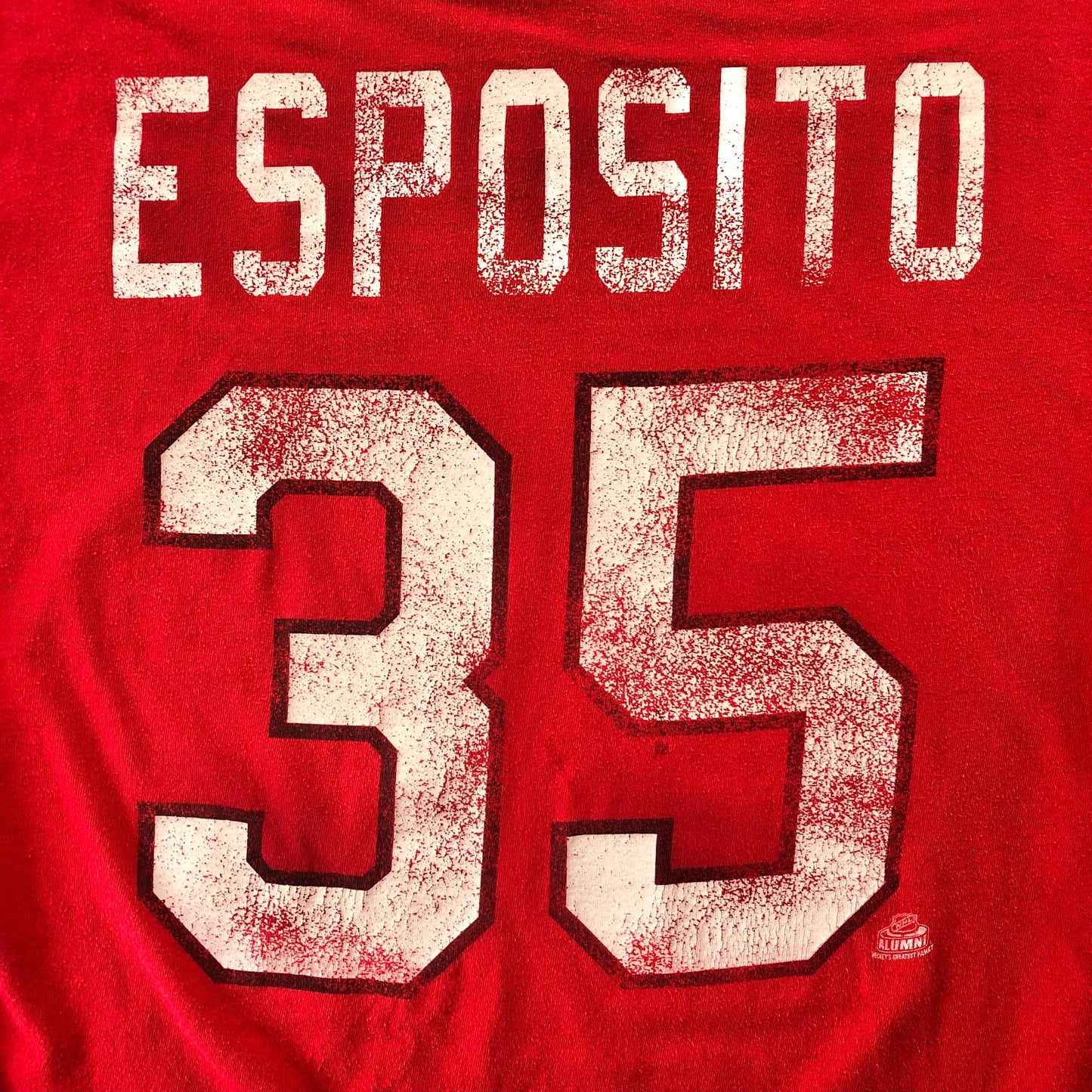 Vintage Old Time Hockey NHL Chicago Blackhawks Tony Esposito T Shirt L