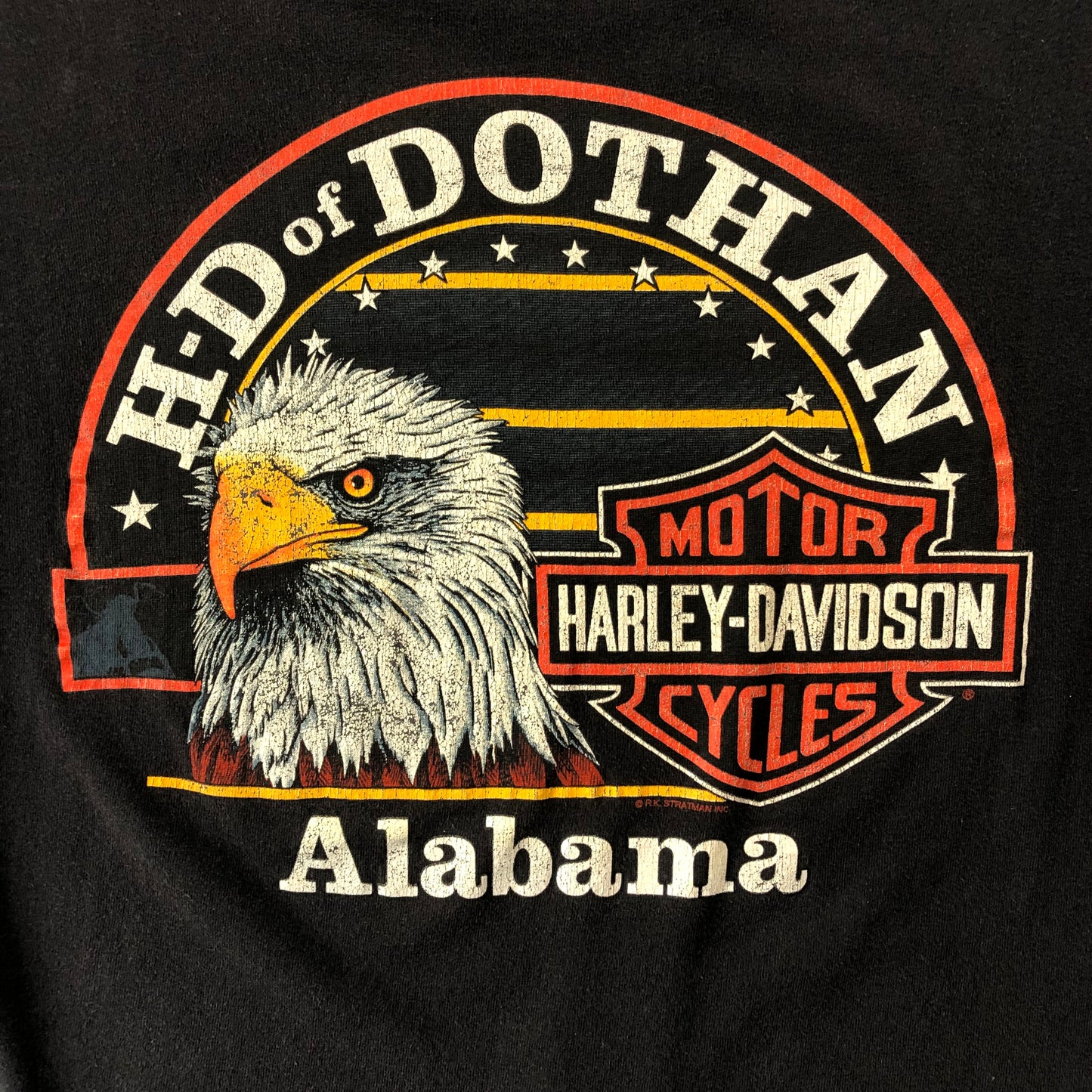 Vintage USA Harley Davidson Motorcycles Dothan Alabama T Shirt M (Womens)