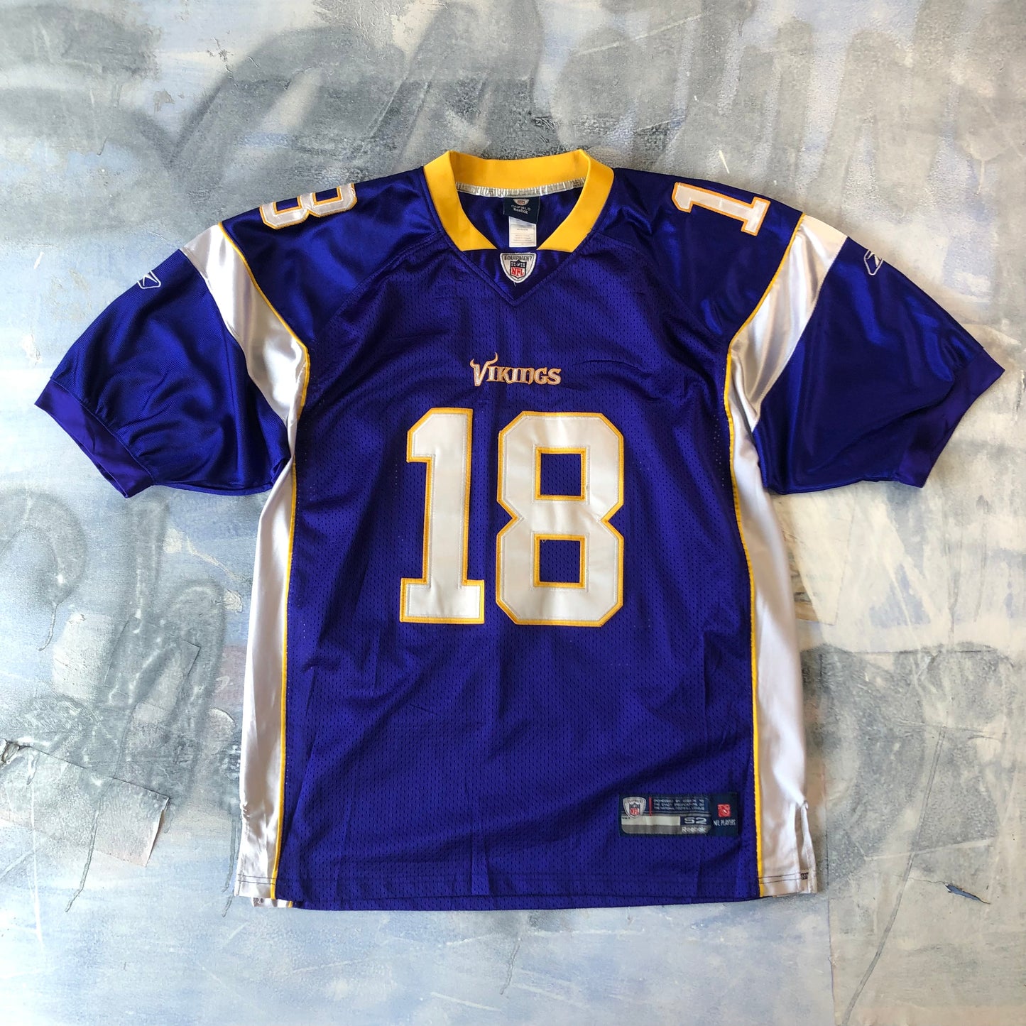 Reebok NFL Minnesota Vikings Sidney Rice 18 Jersey XL