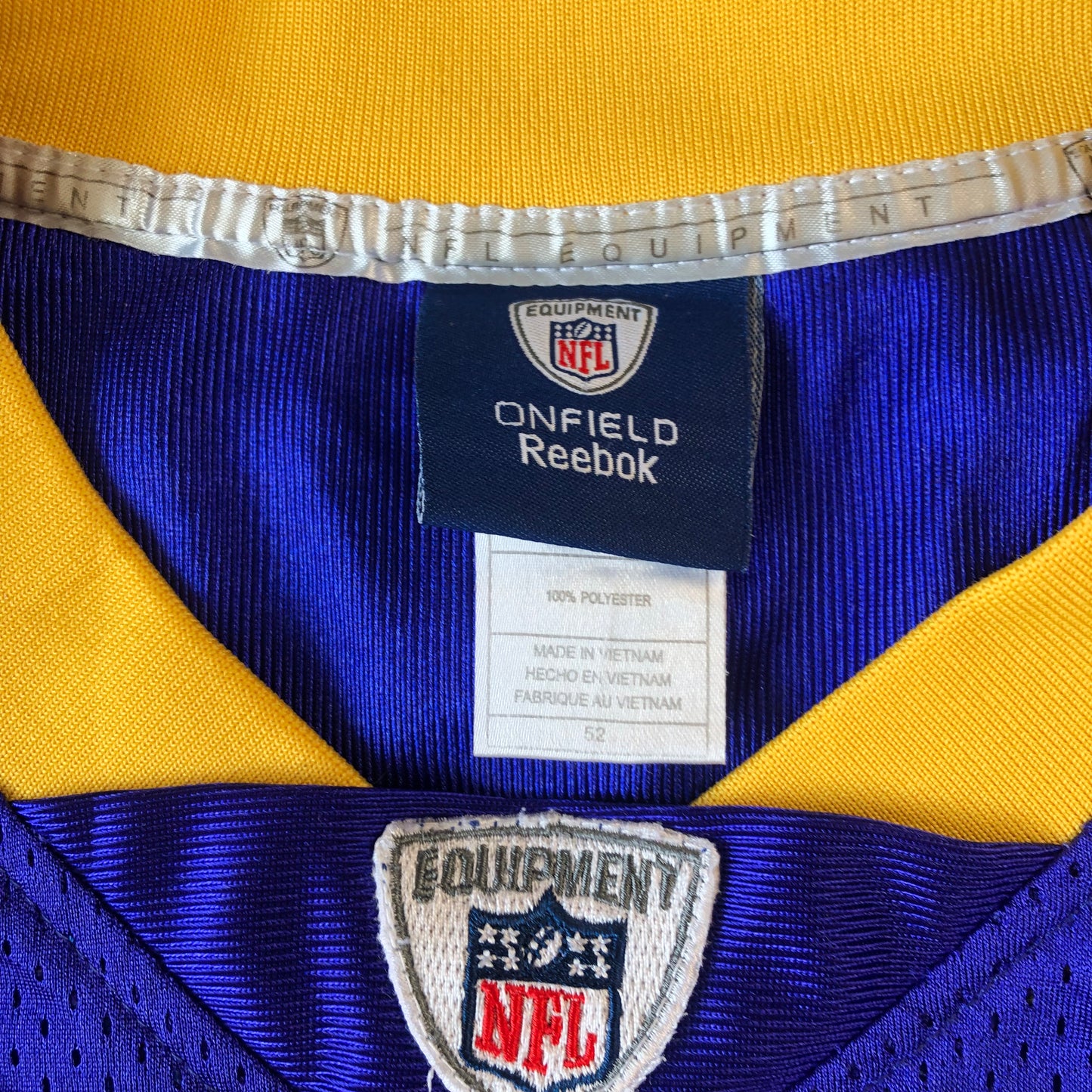 Reebok NFL Minnesota Vikings Sidney Rice 18 Jersey XL