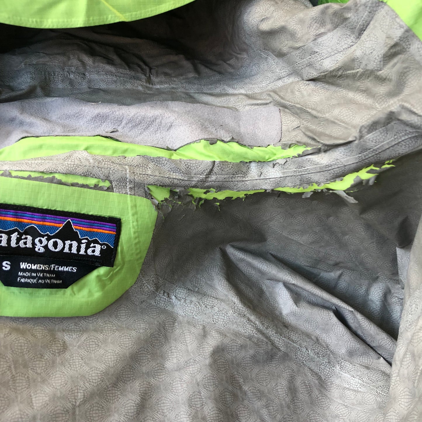 Patagonia H2NO Hooded Rain Zip Jacket S (Womens)