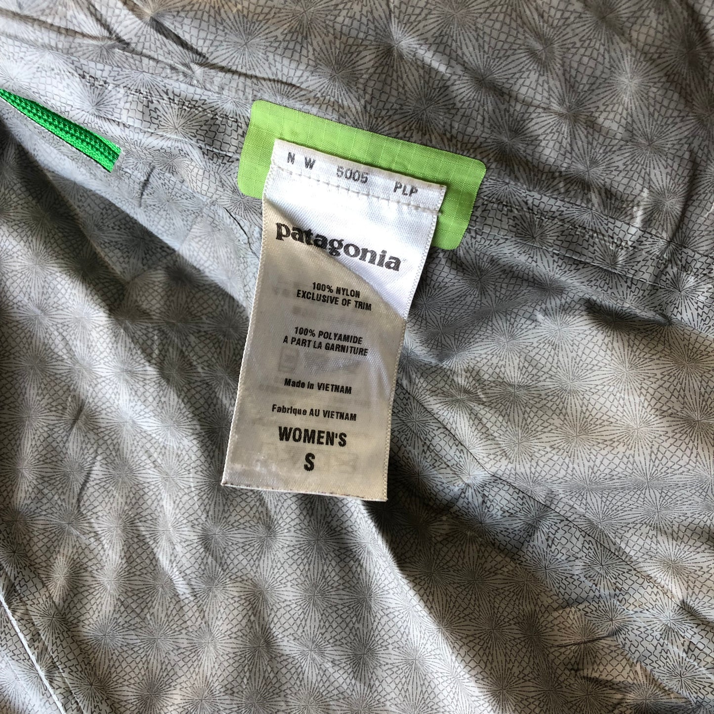 Patagonia H2NO Hooded Rain Zip Jacket S (Womens)