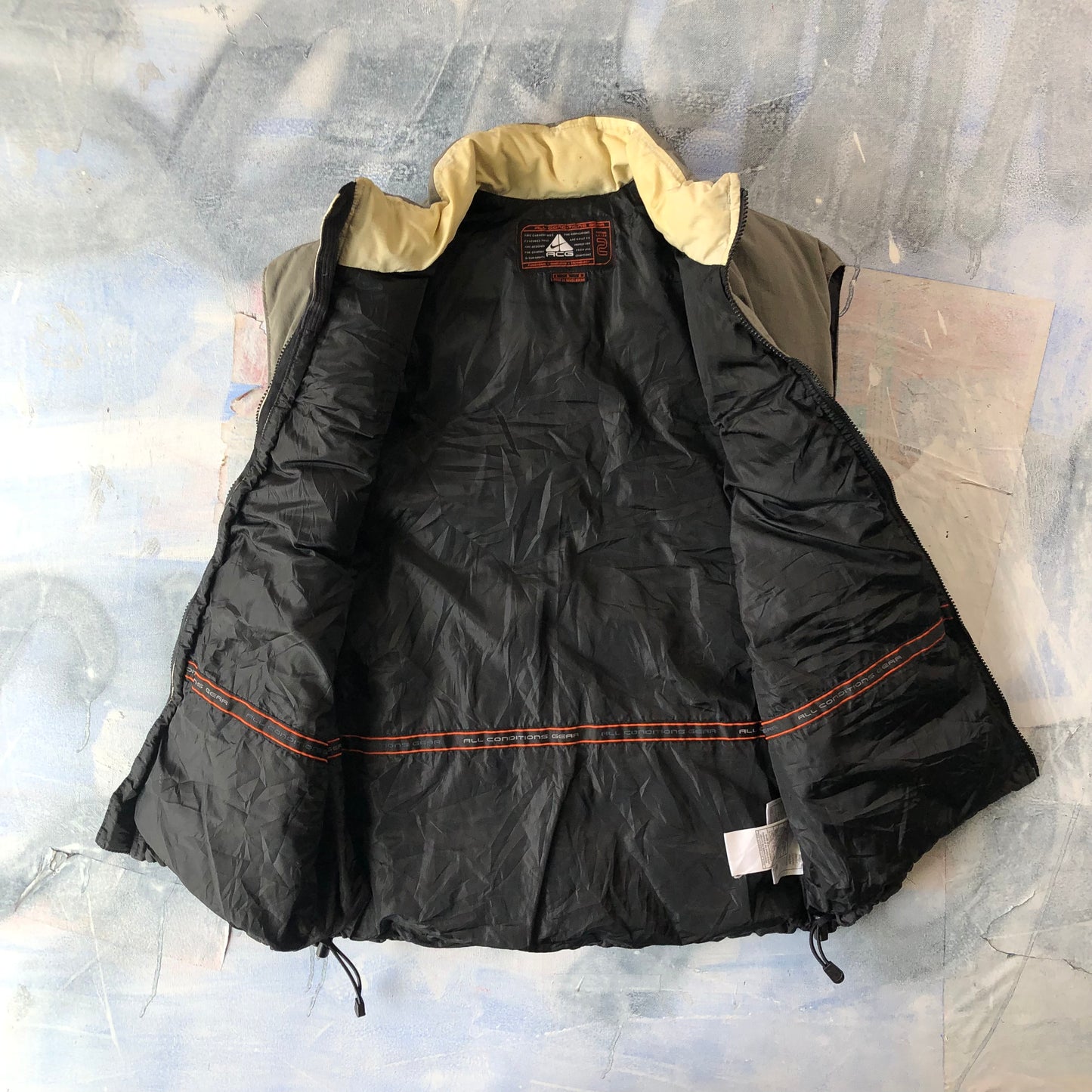 Vintage 90s Nike ACG Thermal Layer 2 Two Tone Down Vest Jacket L
