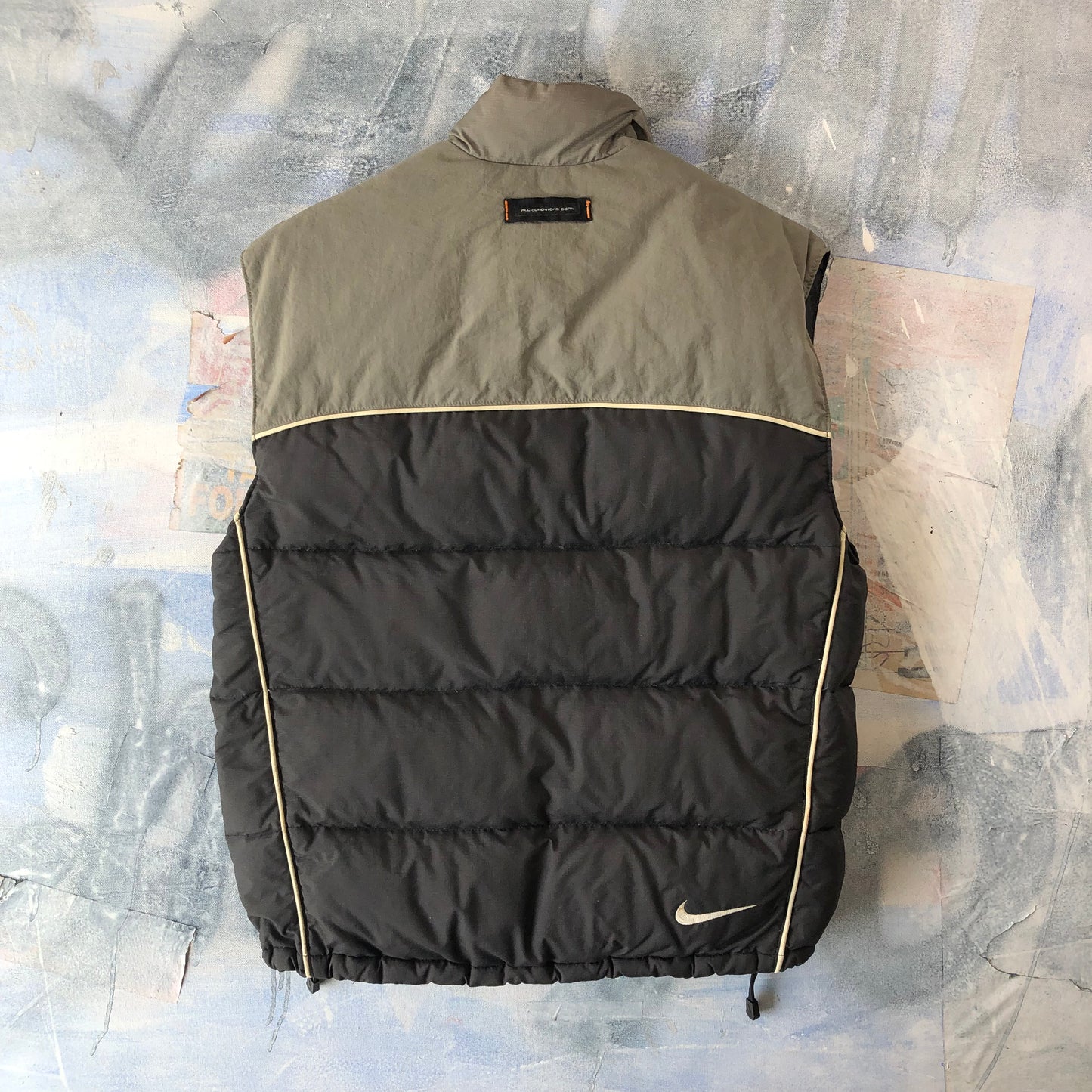 Vintage 90s Nike ACG Thermal Layer 2 Two Tone Down Vest Jacket L