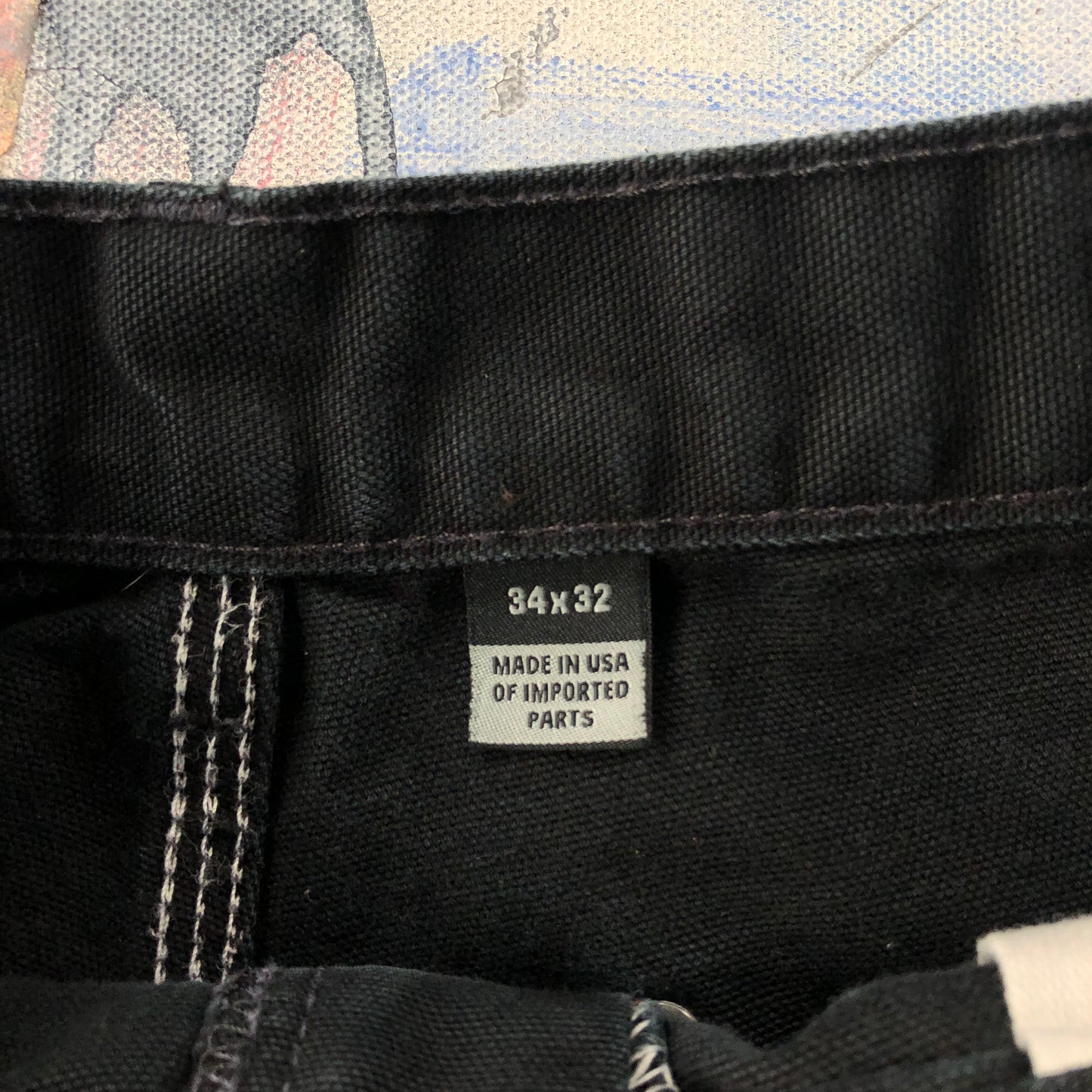 Vintage USA Carhartt Double Knee Distressed Cut Off Short W34