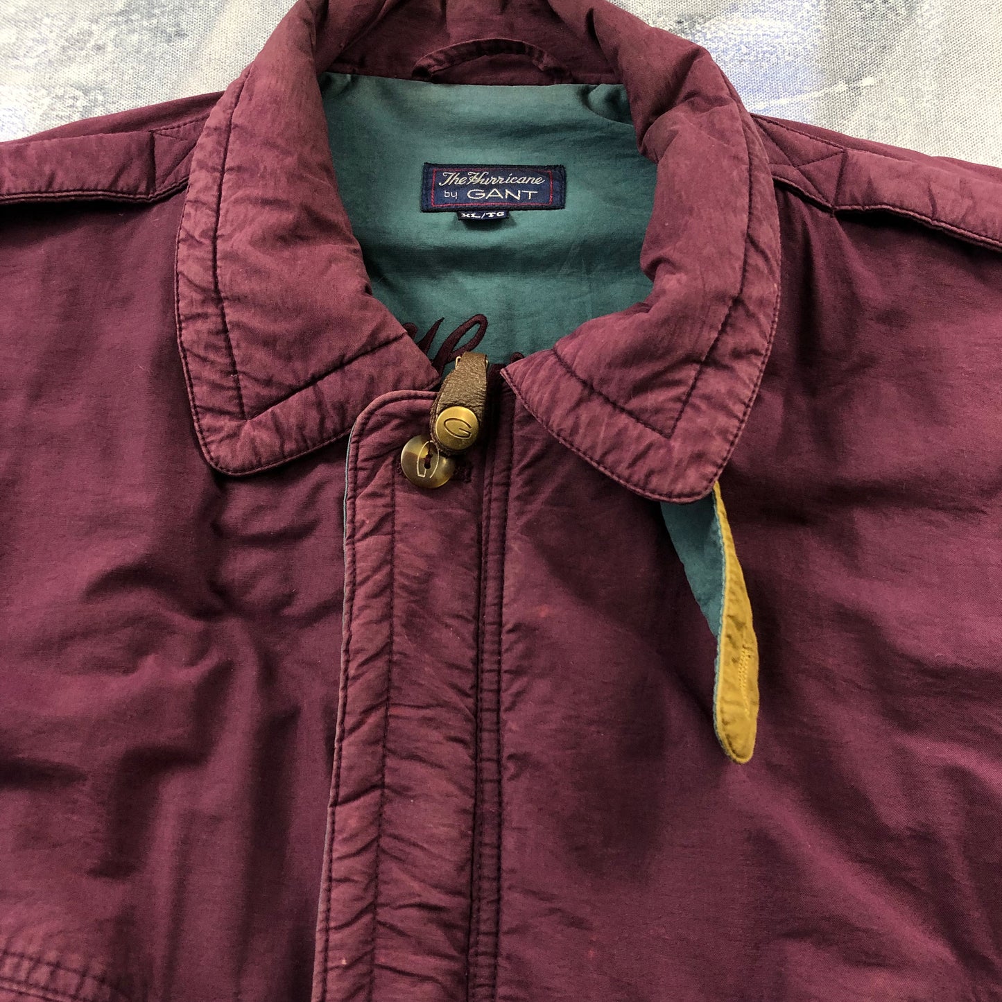 Vintage Gant The Hurricane Aviator Puffer Zip Jacket XL
