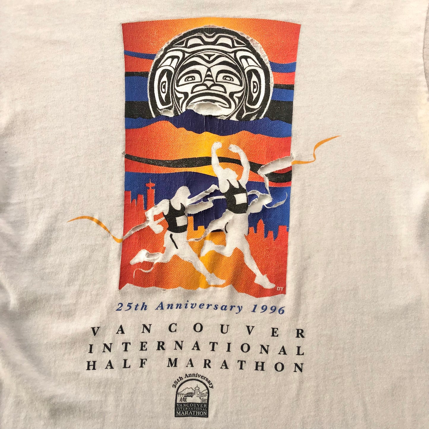 Vintage 1996 Vancouver International Half Marathon T Shirt M