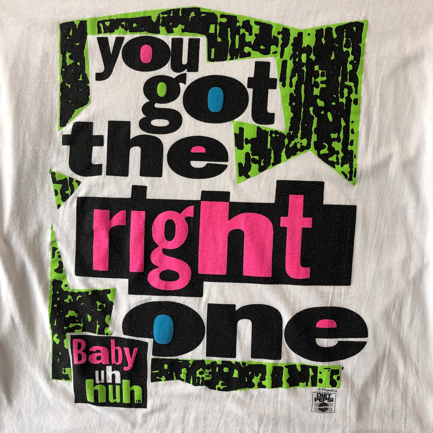 Vintage 90s Ray Charles You Got The Right One Baby Uh Huh Diet Pepsi T Shirt XL