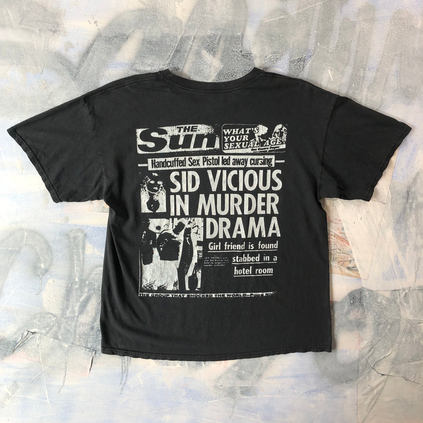 Vintage Super Radical Sid Vicious & Nancy Sex Pistols T Shirt XL