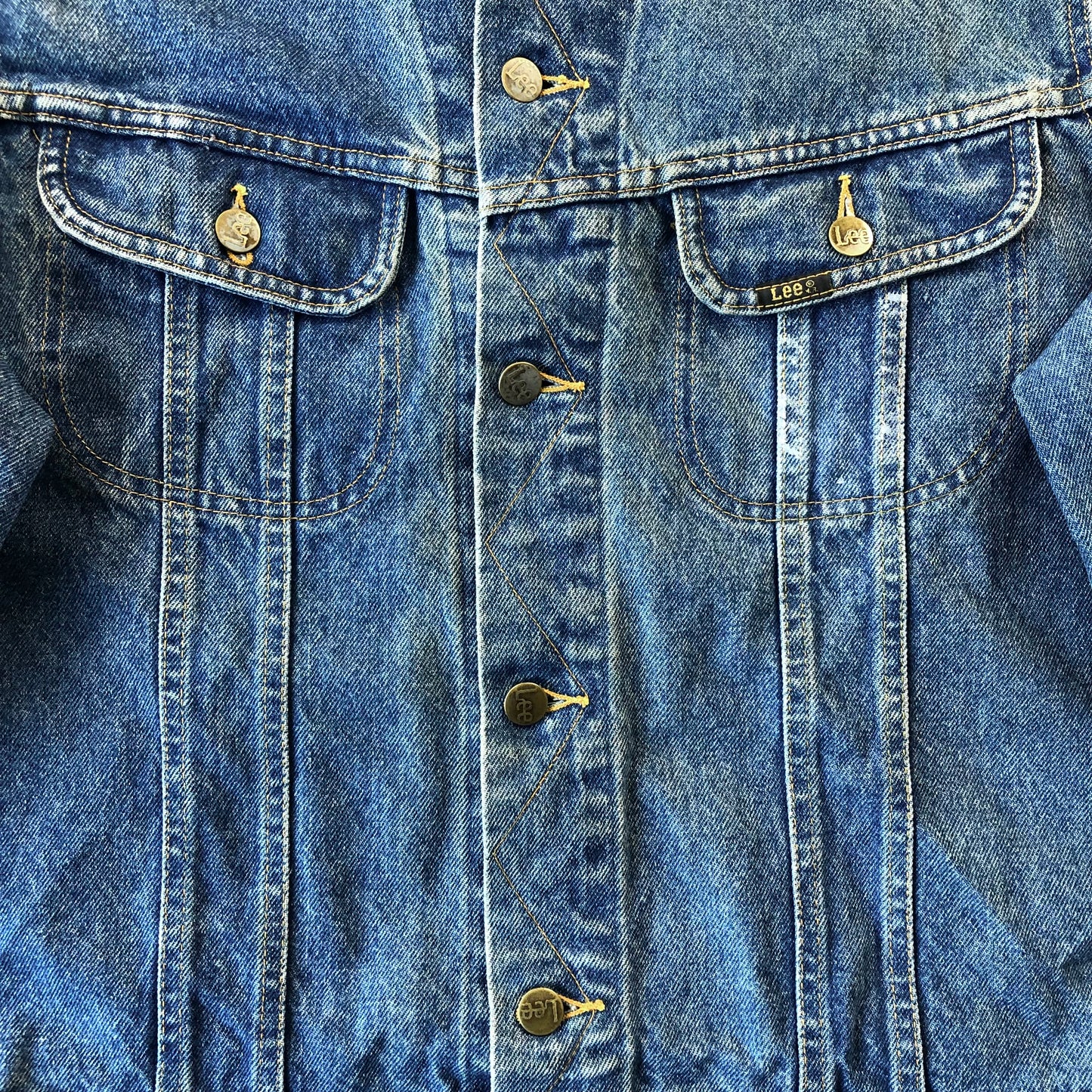 Vintage 80s Lee Button Denim Jacket L