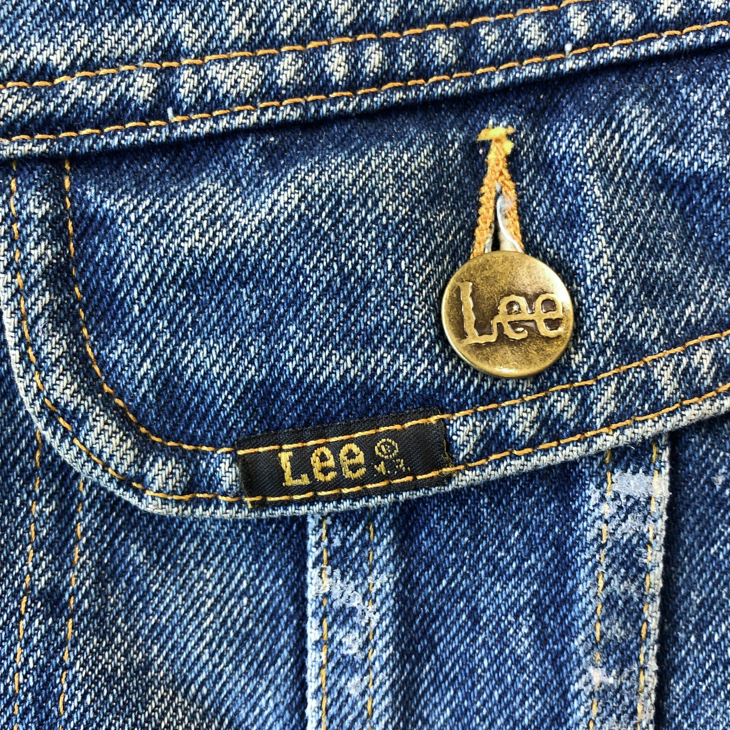 Vintage 80s Lee Button Denim Jacket L