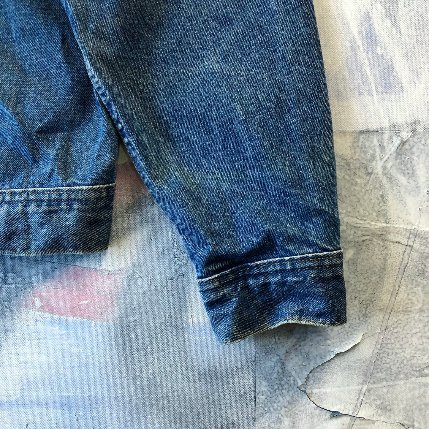 Vintage 80s Lee Button Denim Jacket L