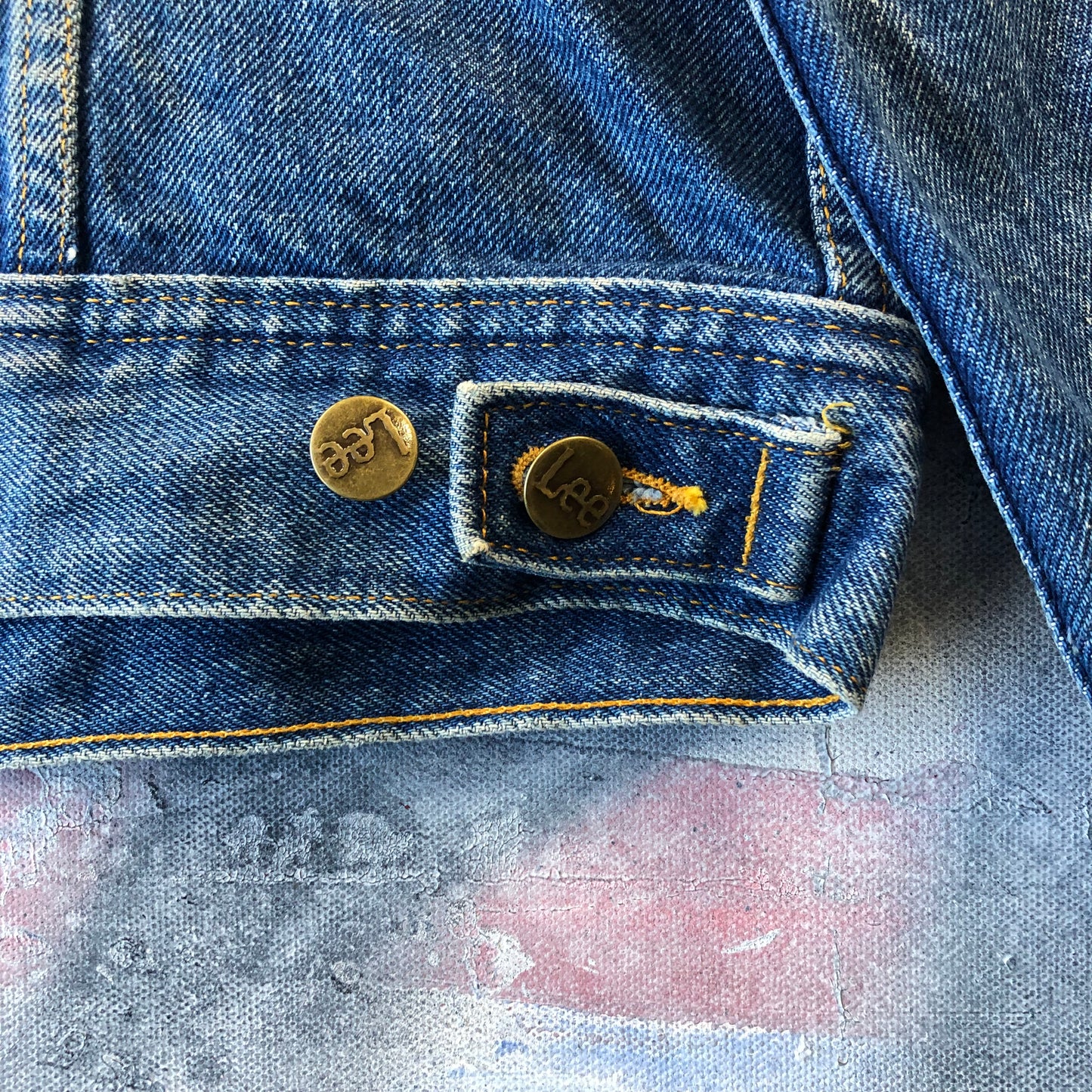 Vintage 80s Lee Button Denim Jacket L