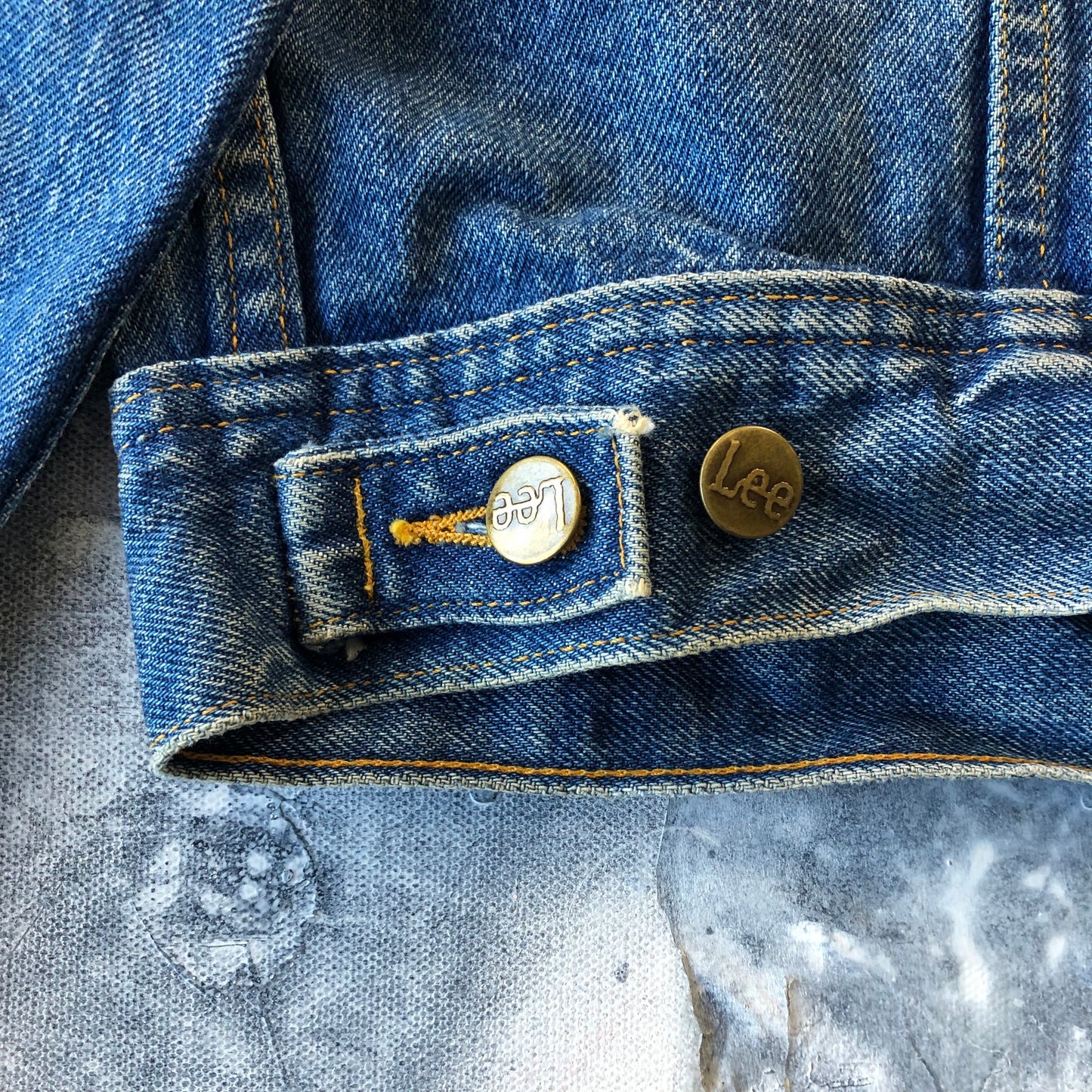 Vintage 80s Lee Button Denim Jacket L