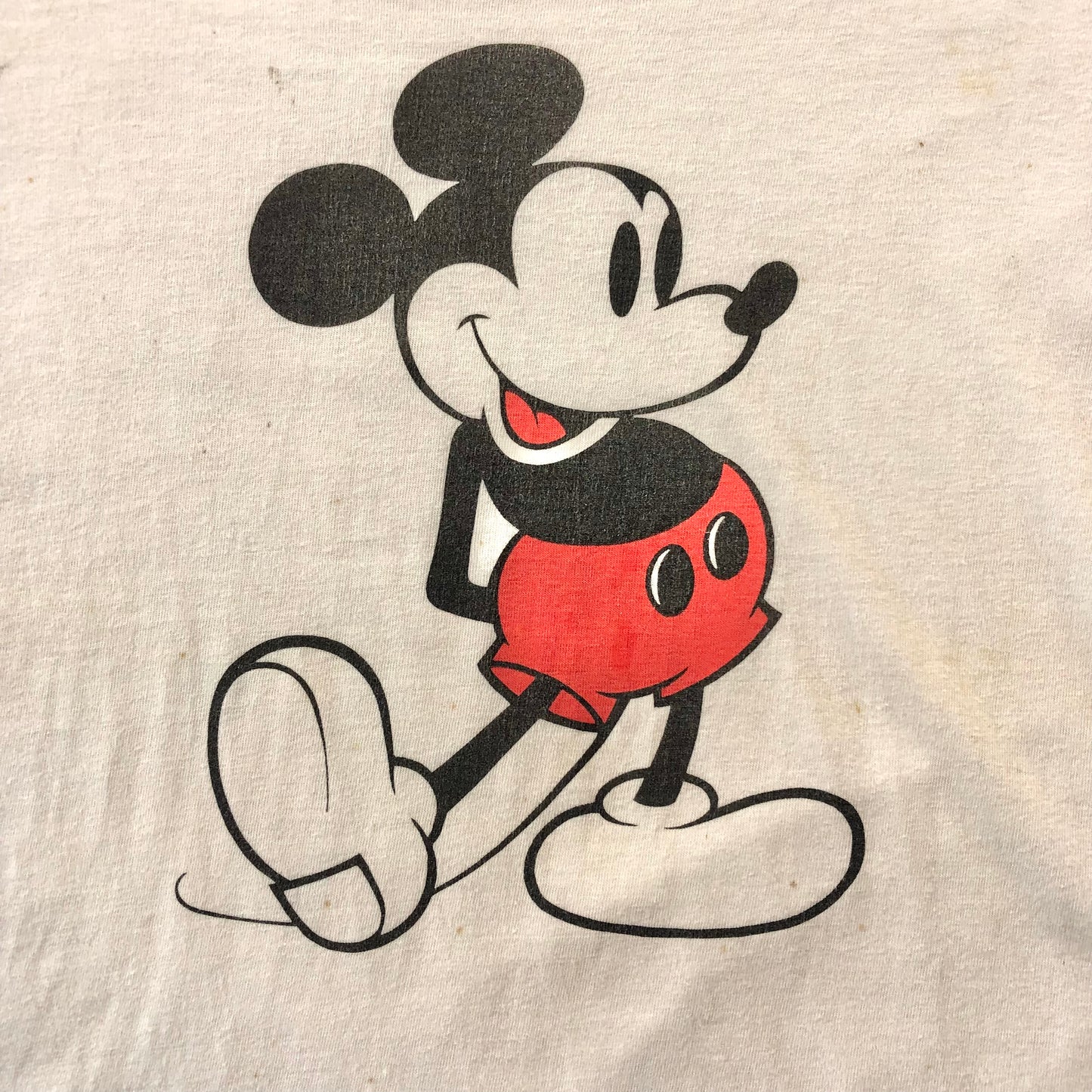 Vintage USA 80s Walt Disney Mickey Mouse Ringer T Shirt XL