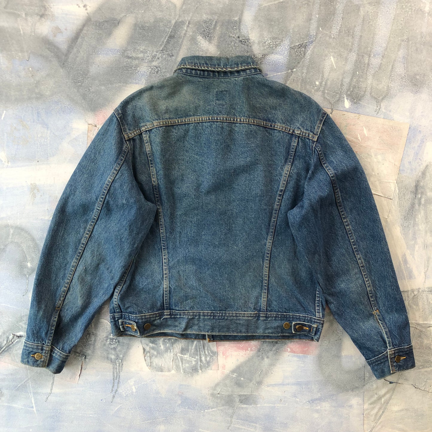 Vintage 80s Lee Button Denim Jacket L