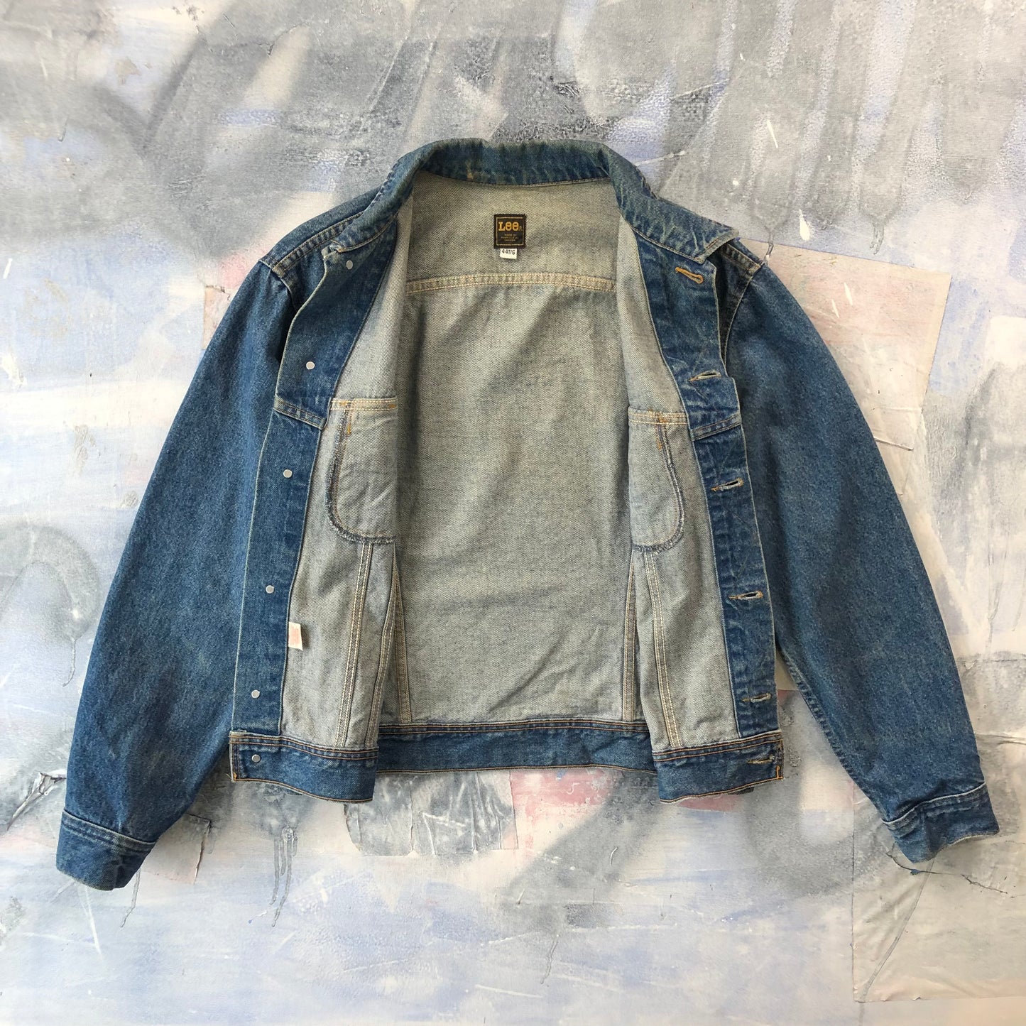 Vintage 80s Lee Button Denim Jacket L