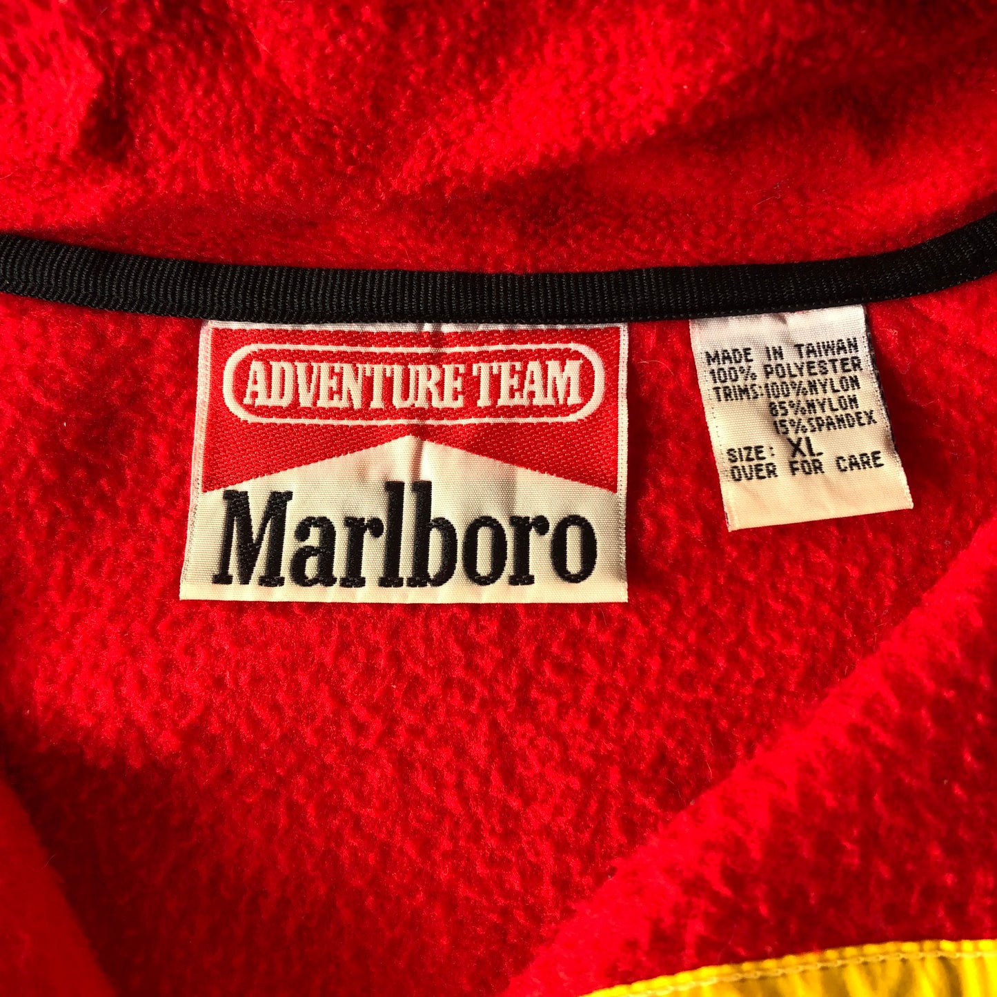 Vintage Malboro Adventure Team Quarter Button Fleece Sweatshirt XL