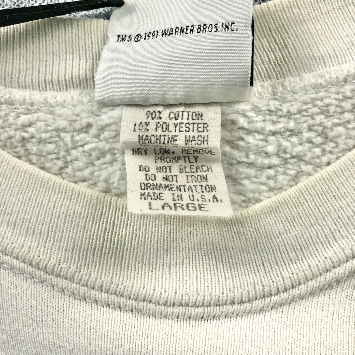 Vintage USA 90s Acme Loony Tunes Clock Crewneck Sweatshirt L