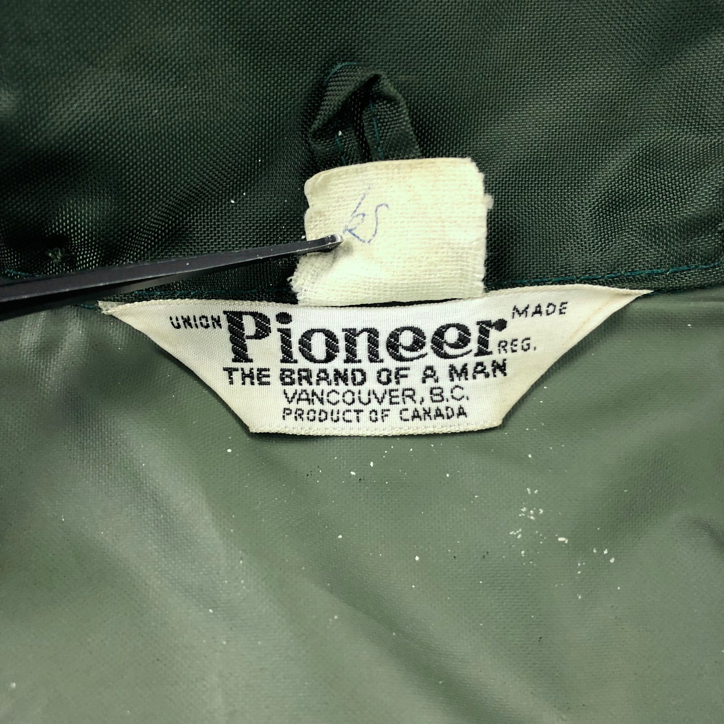 Vintage Pioneer Union Made Rain Zip Jacket M