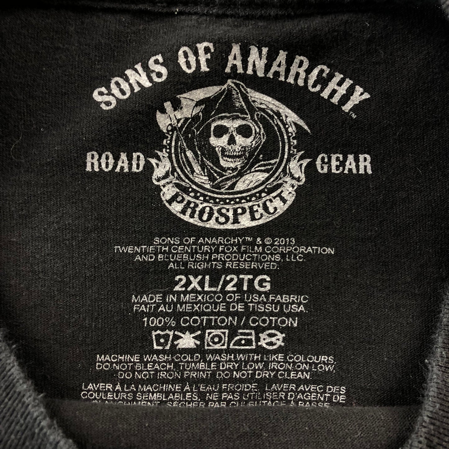 Vintage Sons Of Anarchy Road Gear Reaper Crew Long Sleeve T Shirt XXL