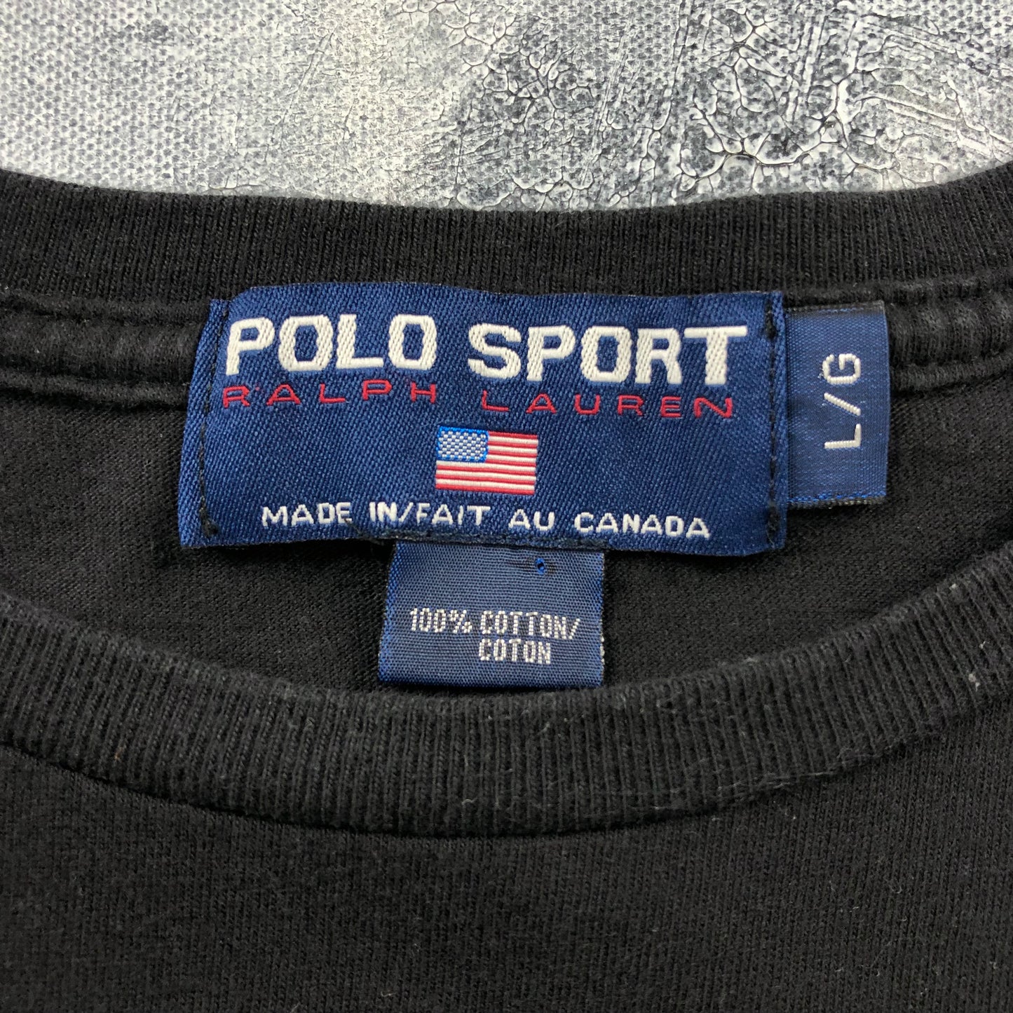 Vintage Polo Sport Ralph Lauren Chest Logo T Shirt L