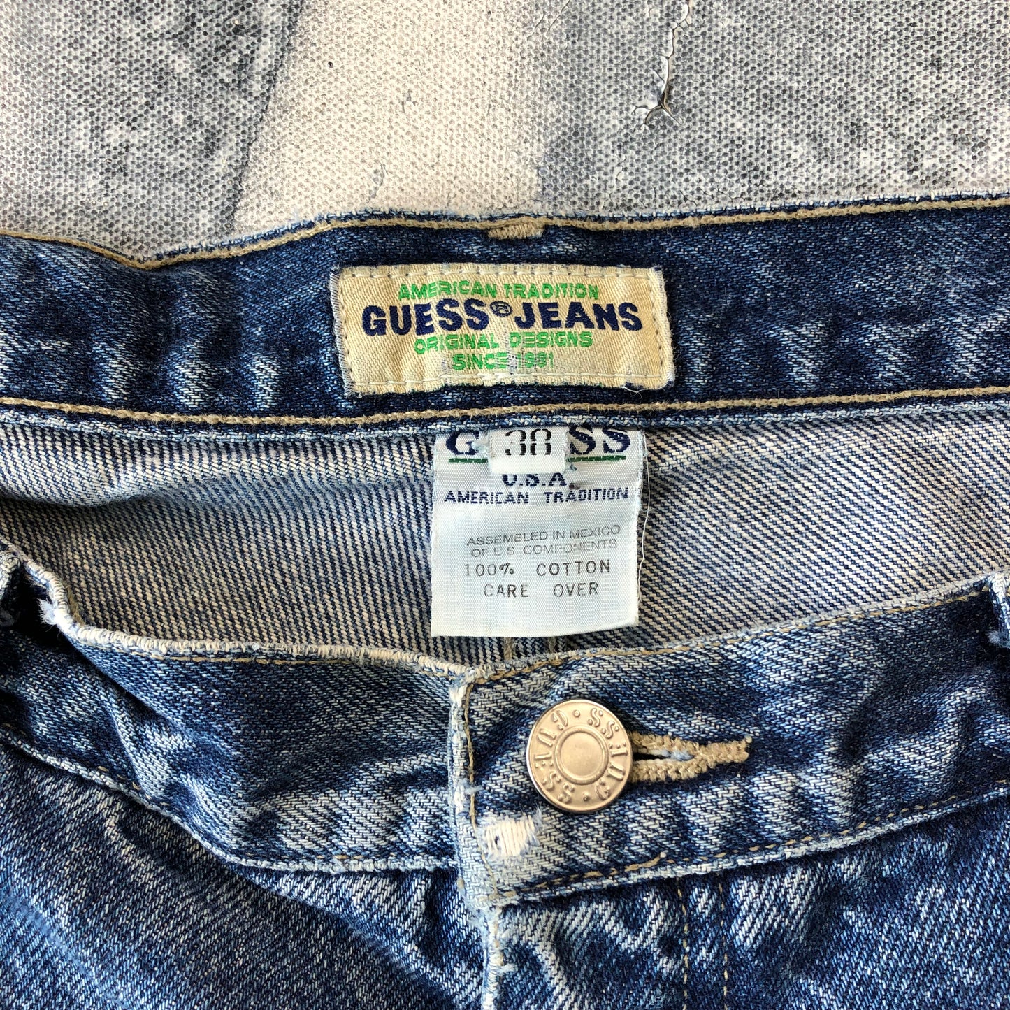 Vintage Guess Jeans USA Denim Short W38