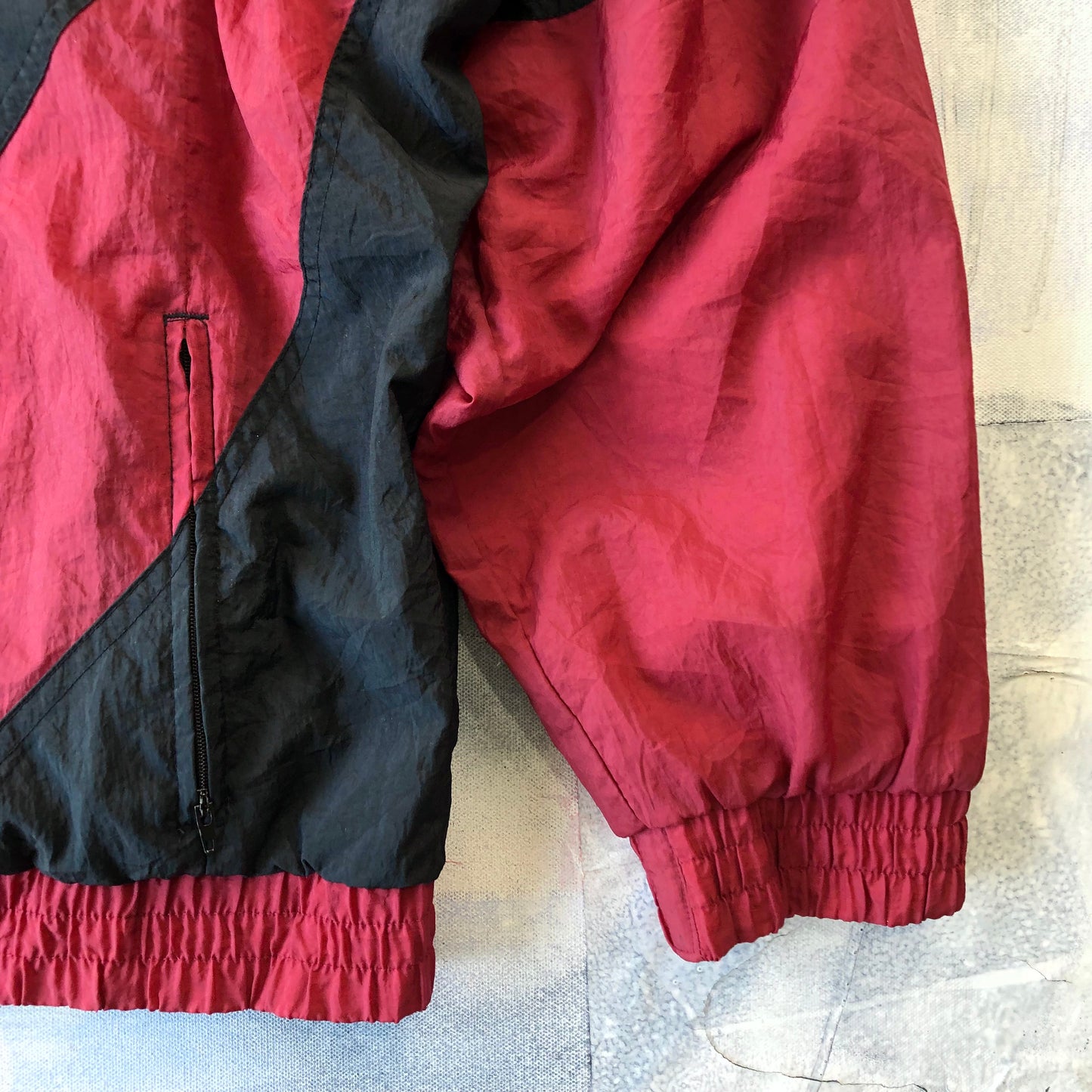 Vintage Apex One Arkansas Razorback USA Blanket Lined Windbreaker Zip Jacket XL
