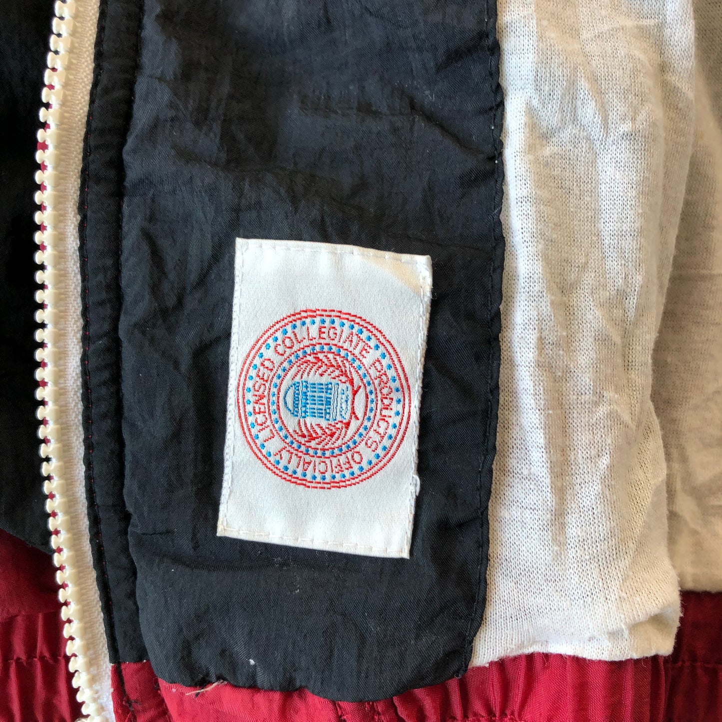 Vintage Apex One Arkansas Razorback USA Blanket Lined Windbreaker Zip Jacket XL