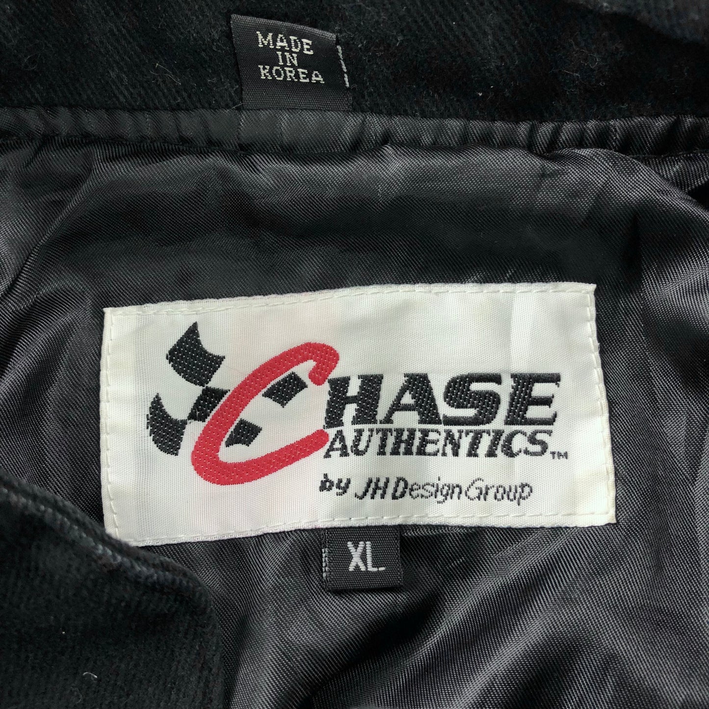 Vintage 90s Dale Earnhardt Nascar Good Wrench Racing Bomber Button Jacket XL