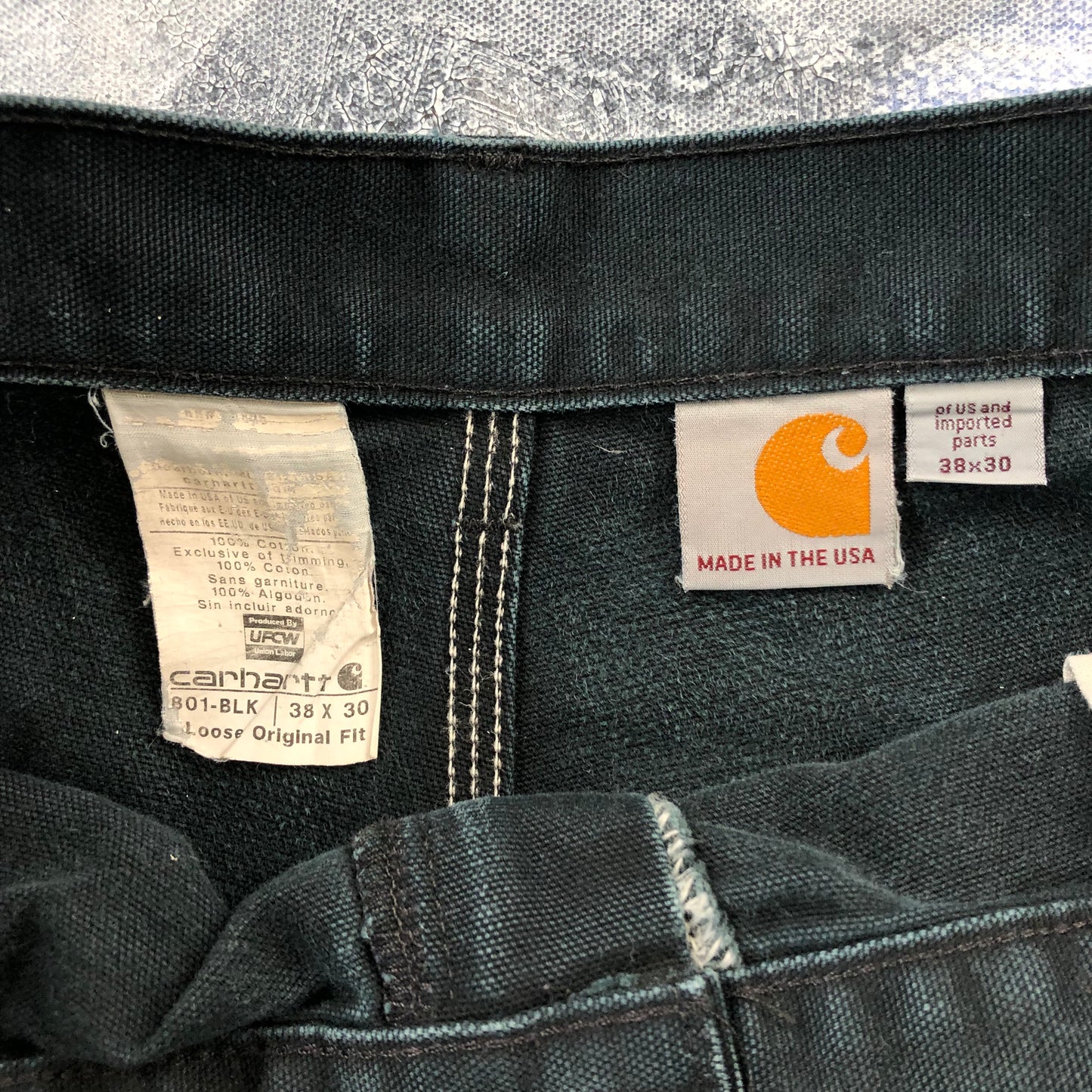 Carhartt Double Knee USA Carpenter Jean W38