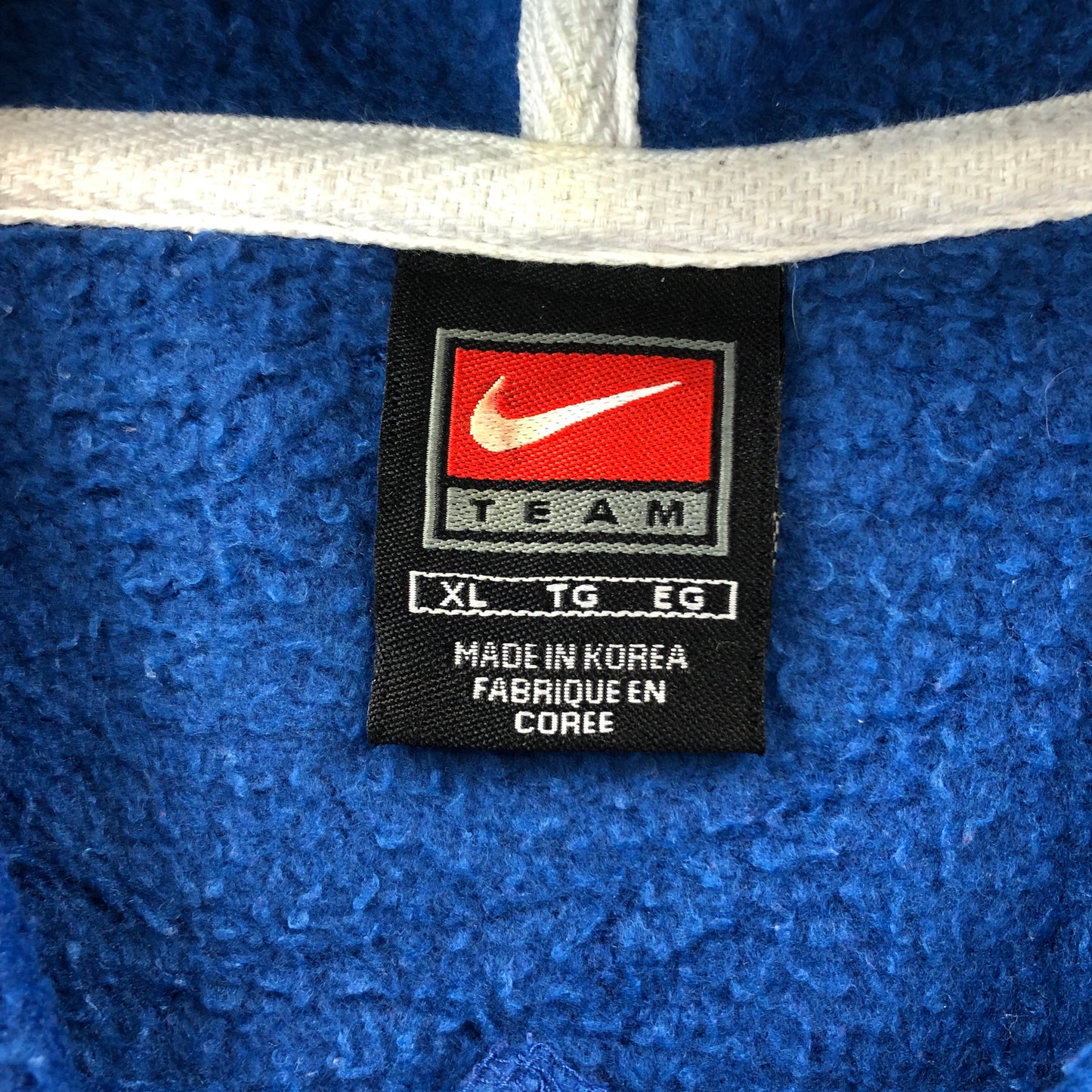 Vintage Nike Team Center Swoosh Duke Blue Devils Hoodie Sweatshirt XL