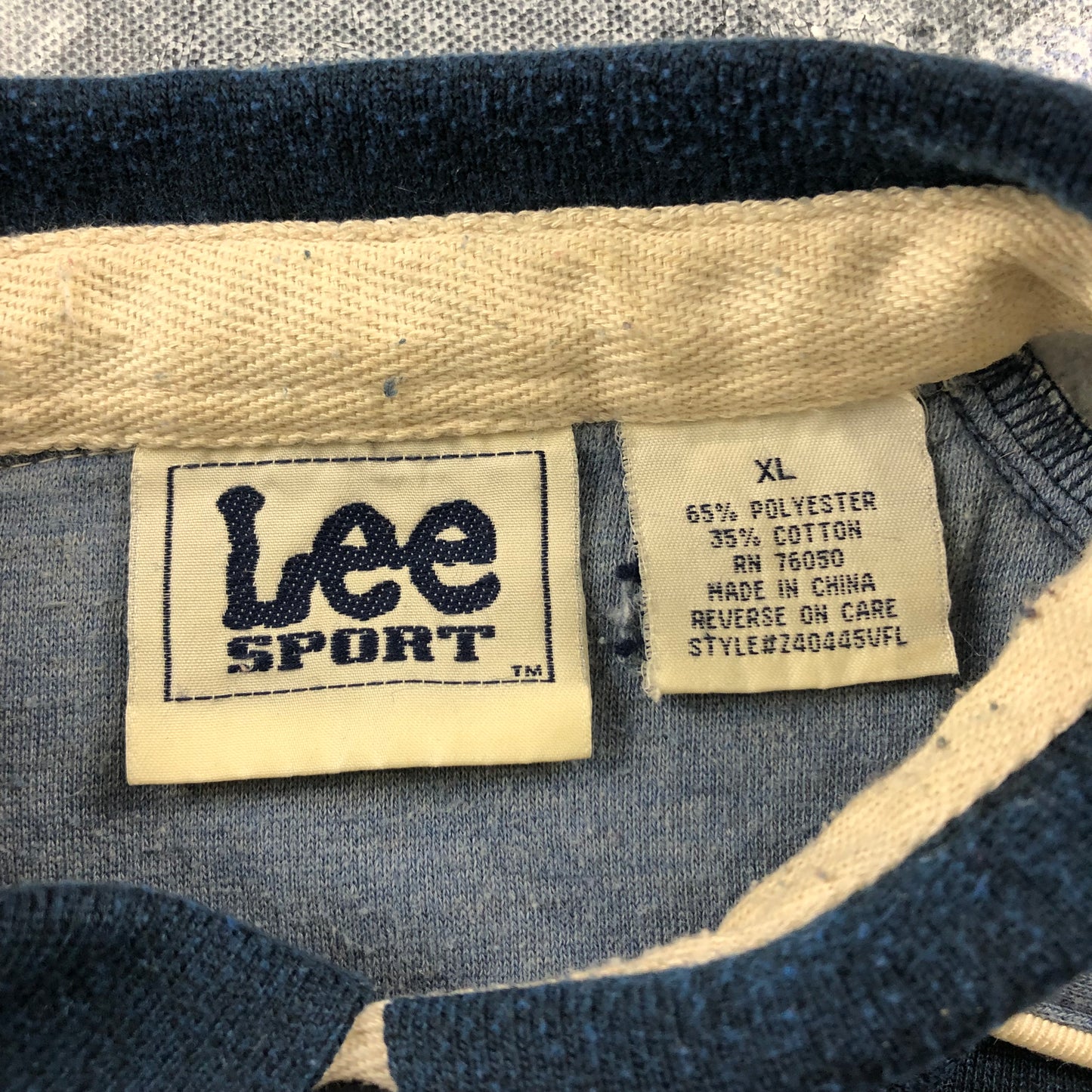 Vintage 90s Lee Sport Rugby Long Sleeve Sweatshirt XL