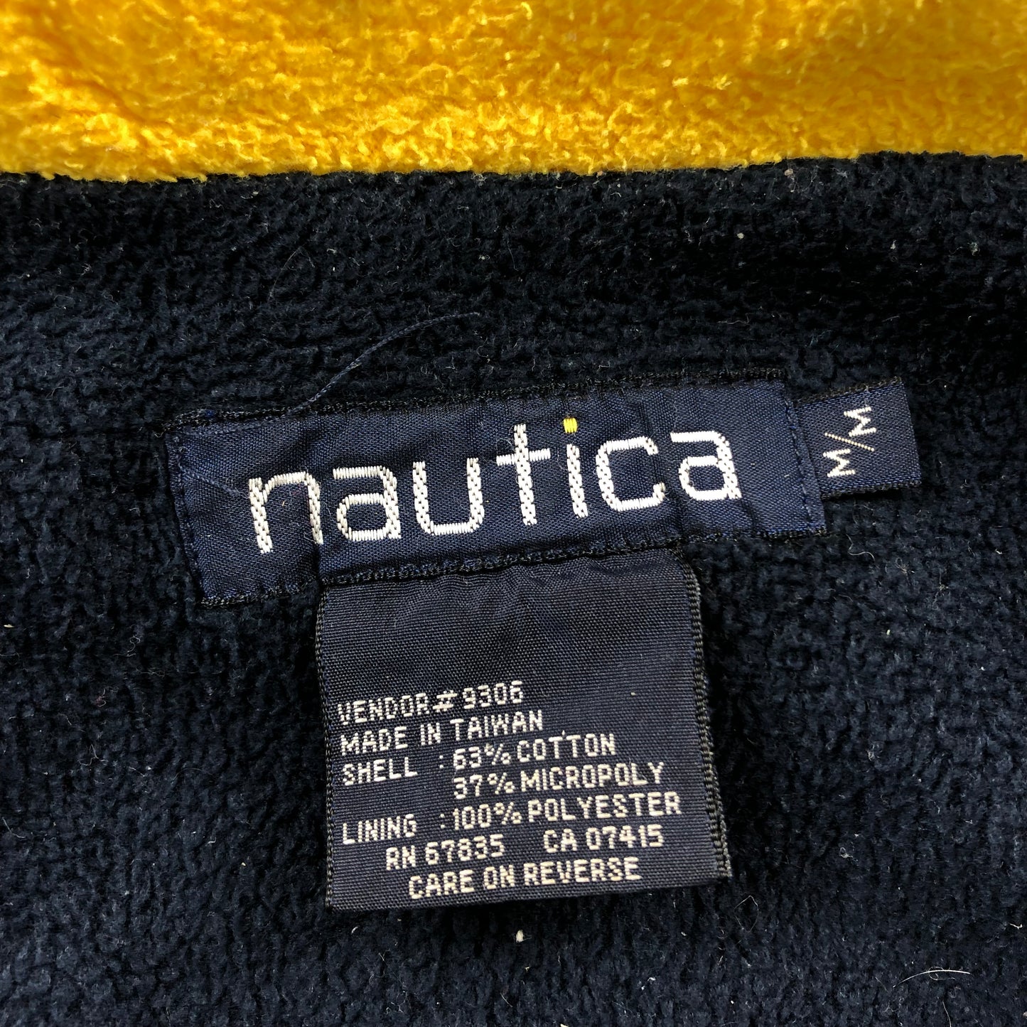 Vintage Nautica Team Nautica USA Fleece Lined Hooded Zip Jacket M