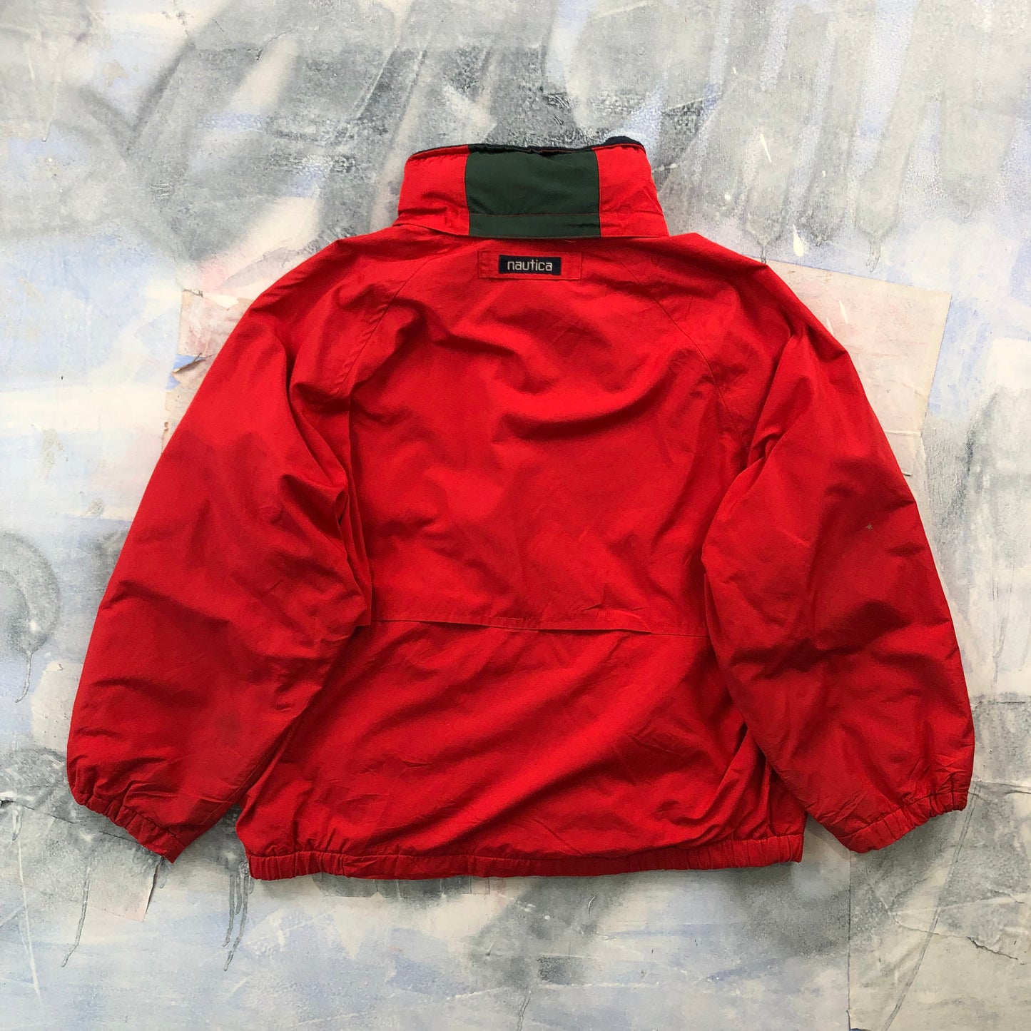 Vintage Nautica Team Nautica USA Fleece Lined Hooded Zip Jacket M