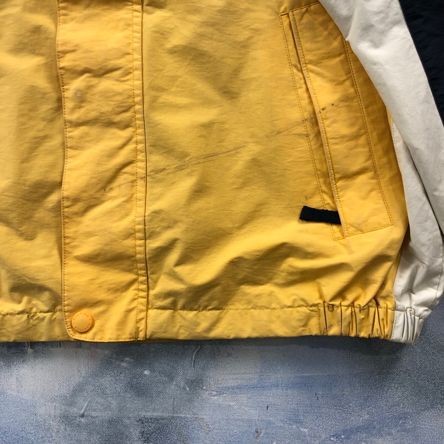 Vintage Nautica Challenge Hooded Zip Jacket L