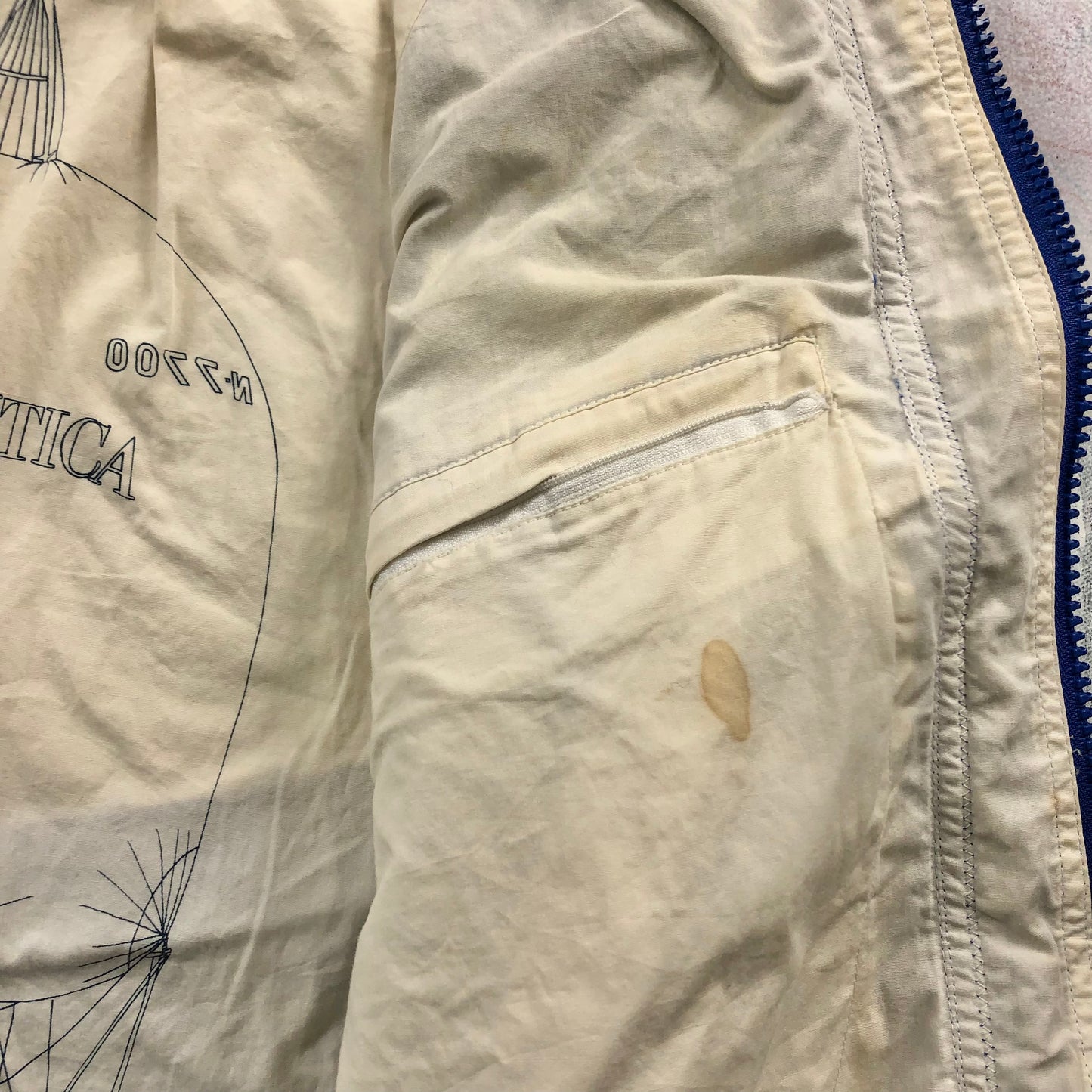 Vintage Nautica Sailing Hooded Zip Jacket M