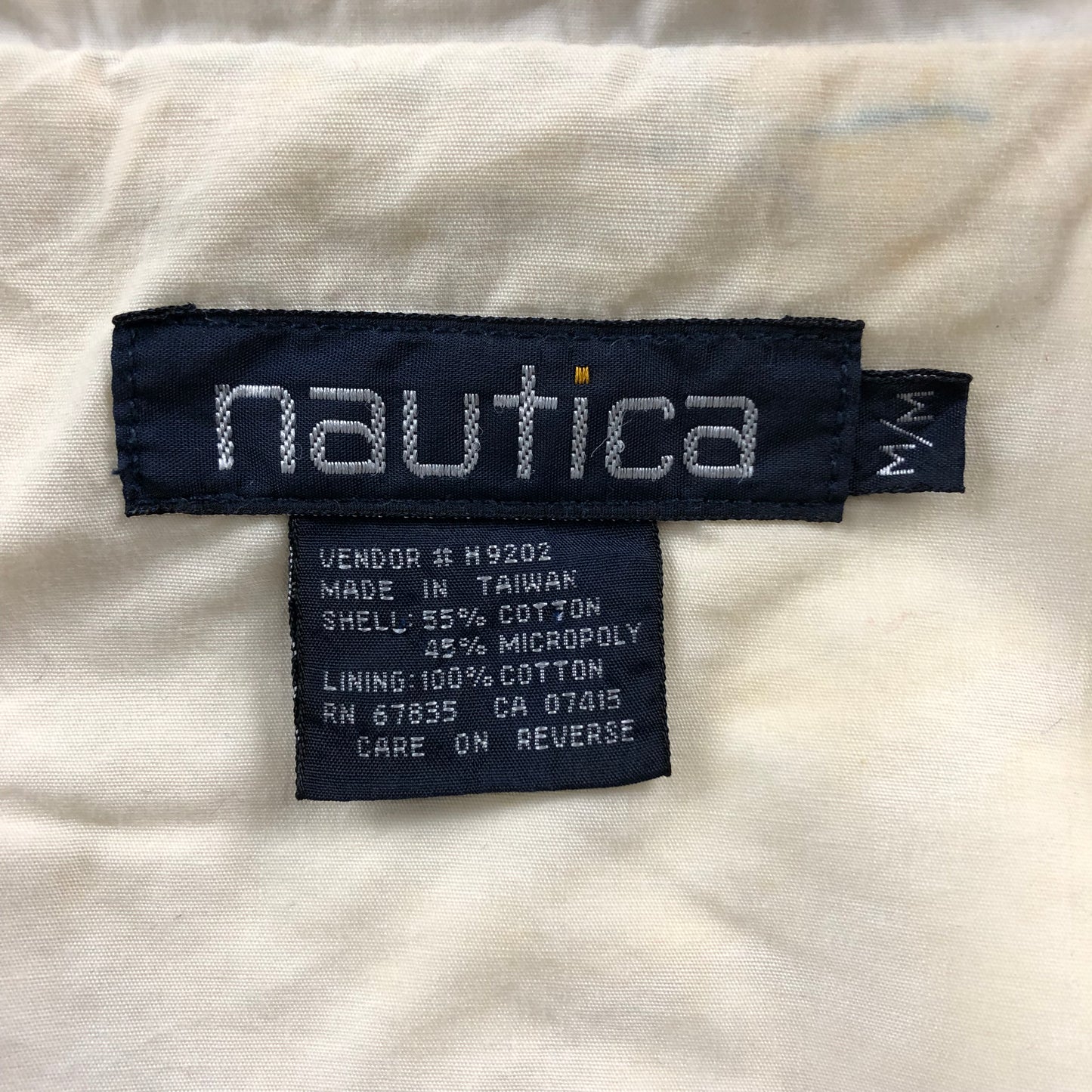 Vintage Nautica Sailing Hooded Zip Jacket M