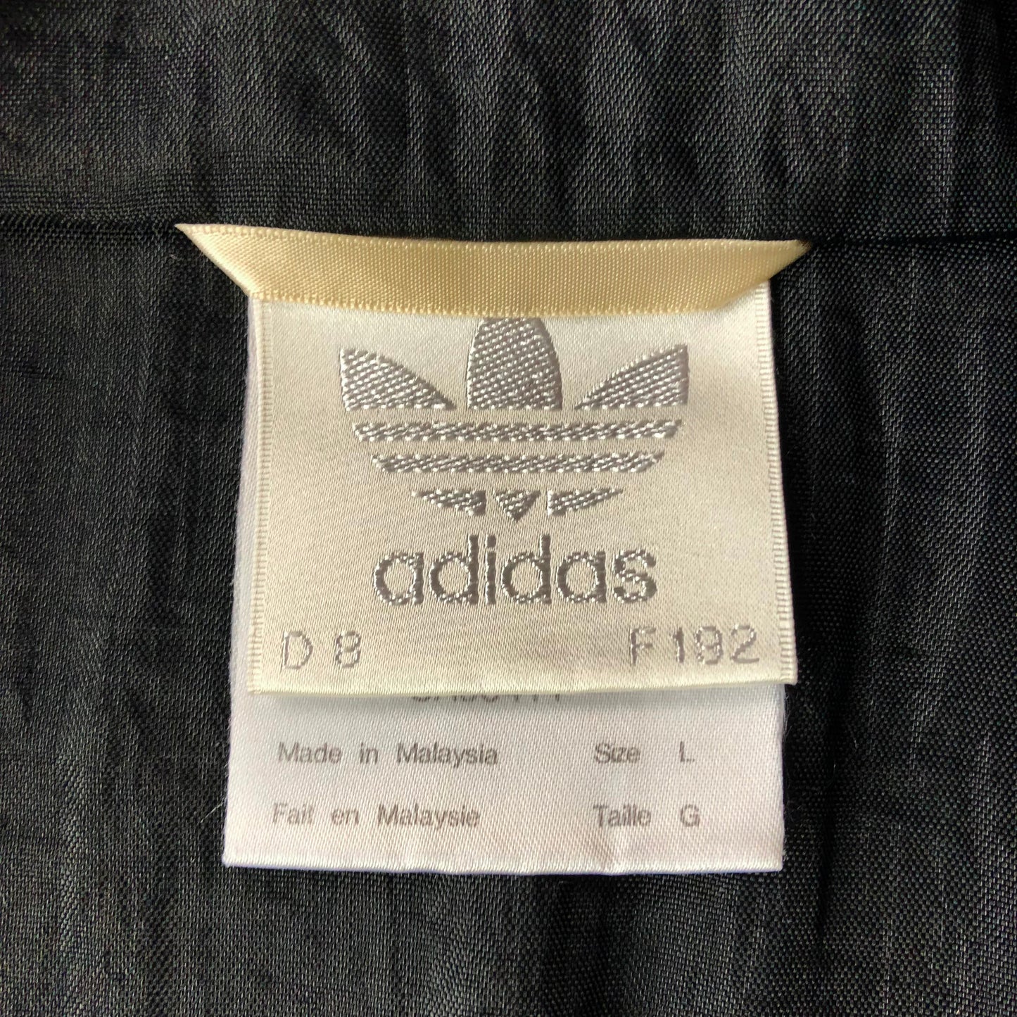 Vintage 90s Adidas Trefoil Mock Neck Windbreaker Full Zip Jacket L