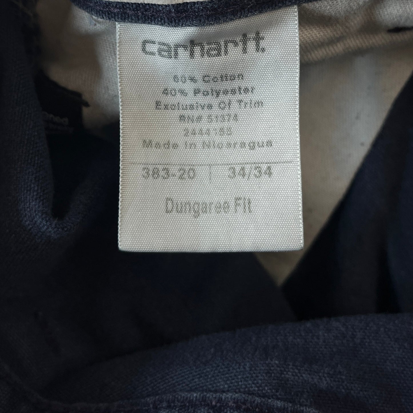 Carhartt Workwear Dungaree Fit Pant W34